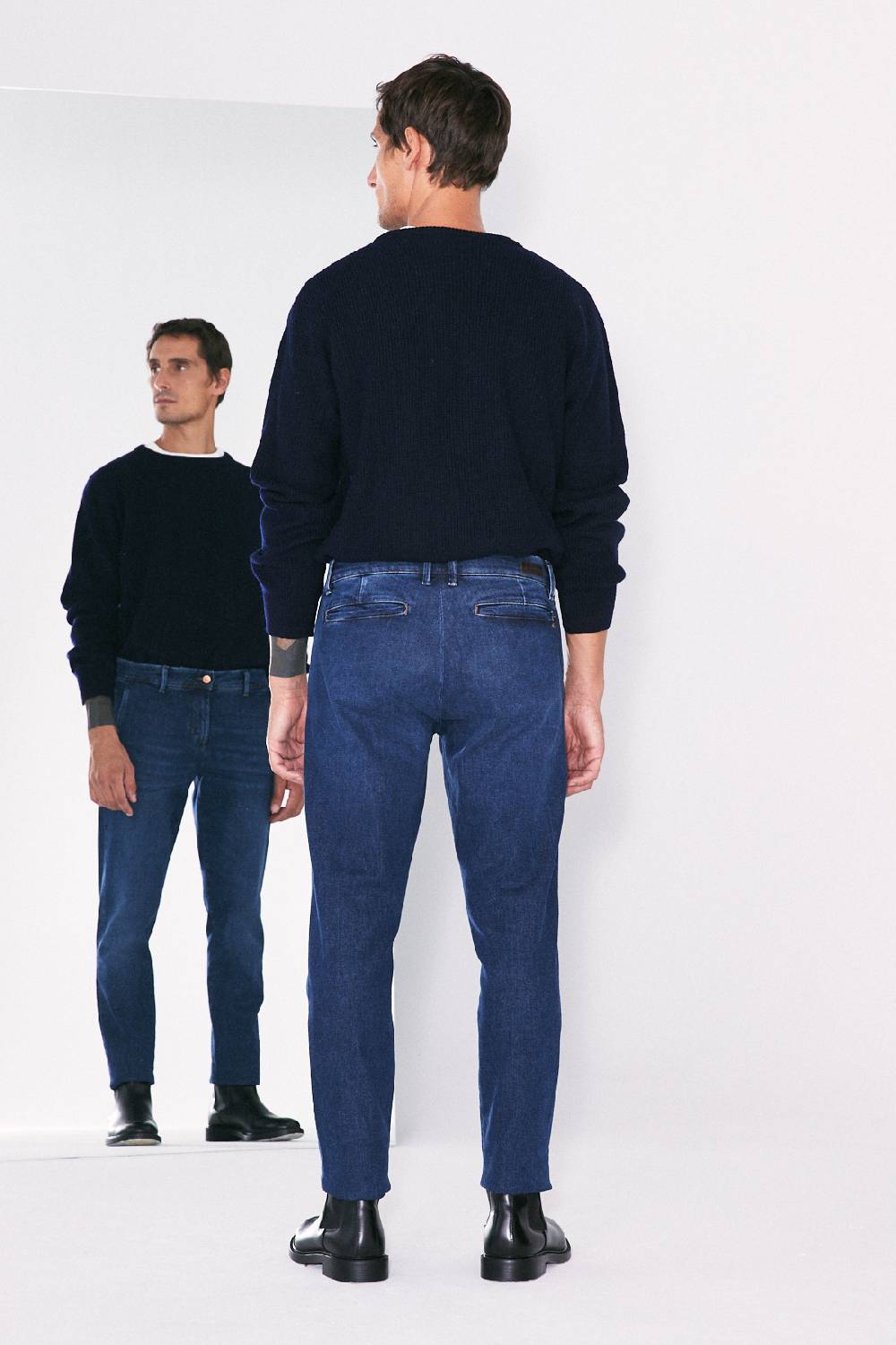 Jeckerson Chino tasca america in denim blu scuro Vendita