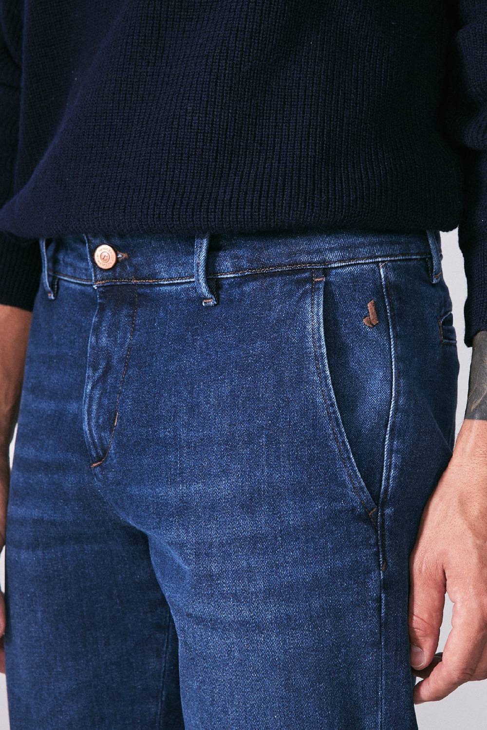 Jeckerson Chino tasca america in denim blu scuro Vendita