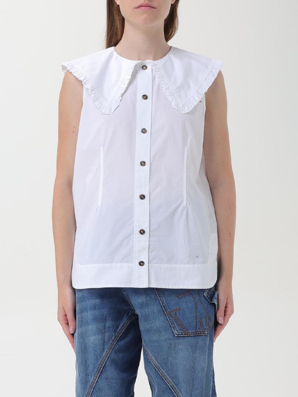 Giglio Camicia in popeline di cotone Ganni