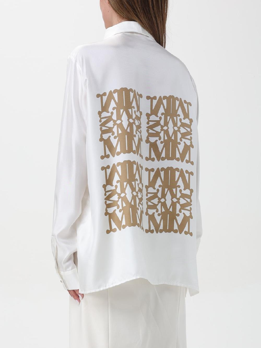 Giglio Camicia Monogram Max Mara di seta Affare Del Giorno