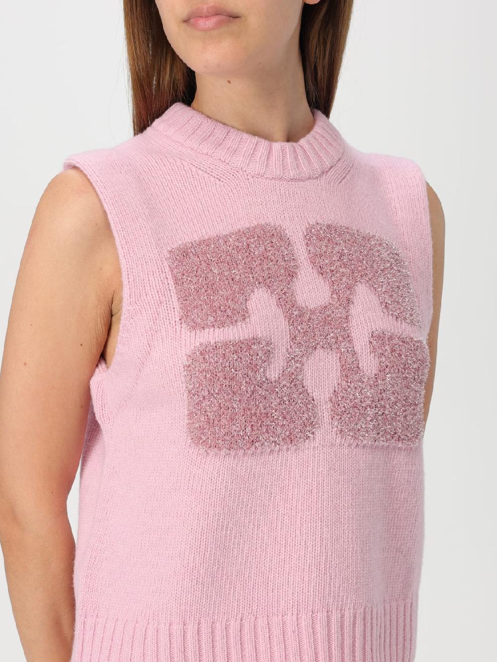Giglio Maglia con logo metallic Ganni Negozi Online