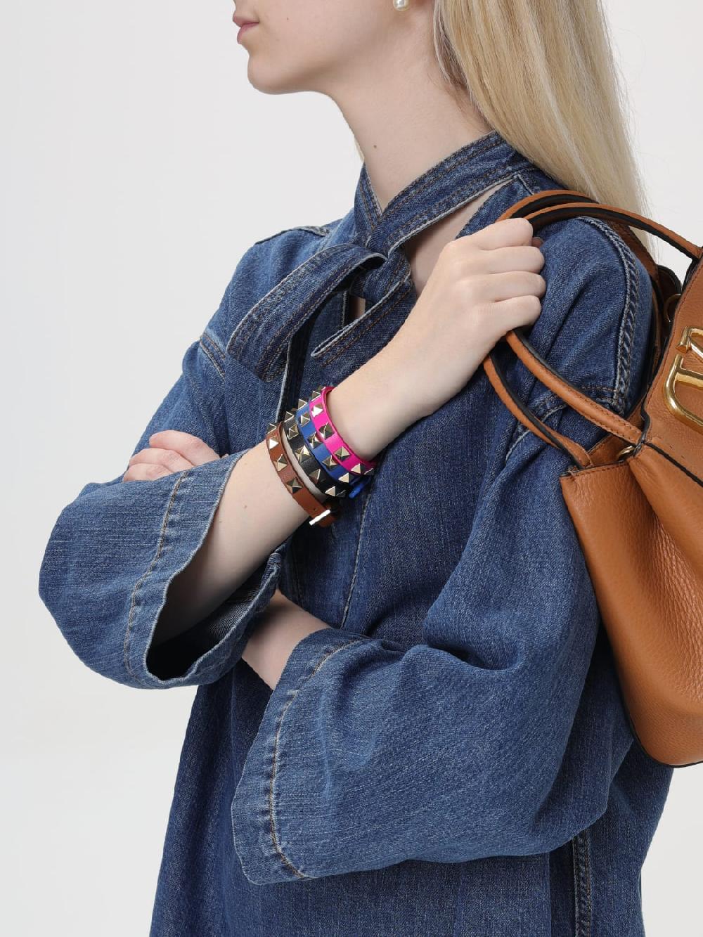 Giglio Bracciale Rockstud Valentino Garavani in pelle Saldi