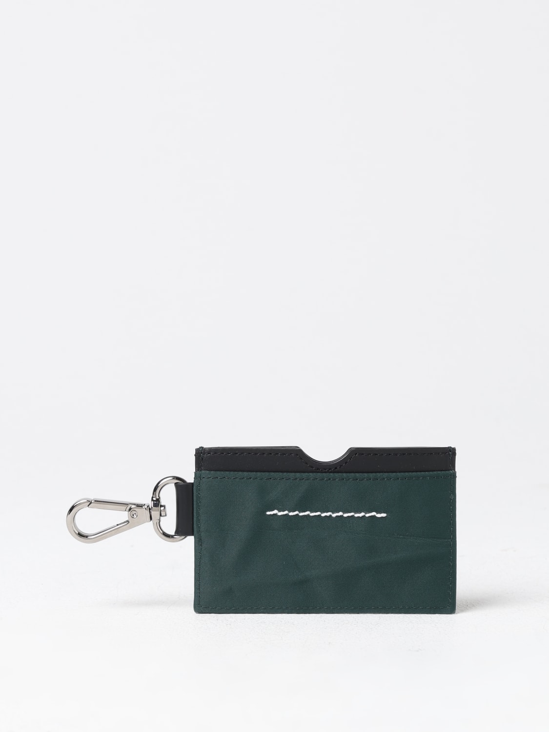 Giglio Portacarte di credito Numeric MM6 Maison Margiela in pelle e nylon Spedizione Gratuita