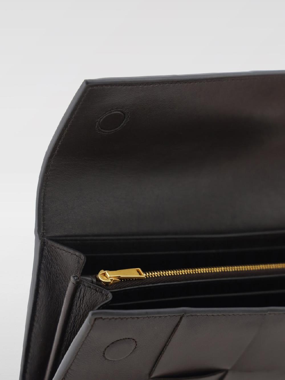 Giglio Portafoglio Cassette Bottega Veneta in pelle intrecciata I Più Venduti