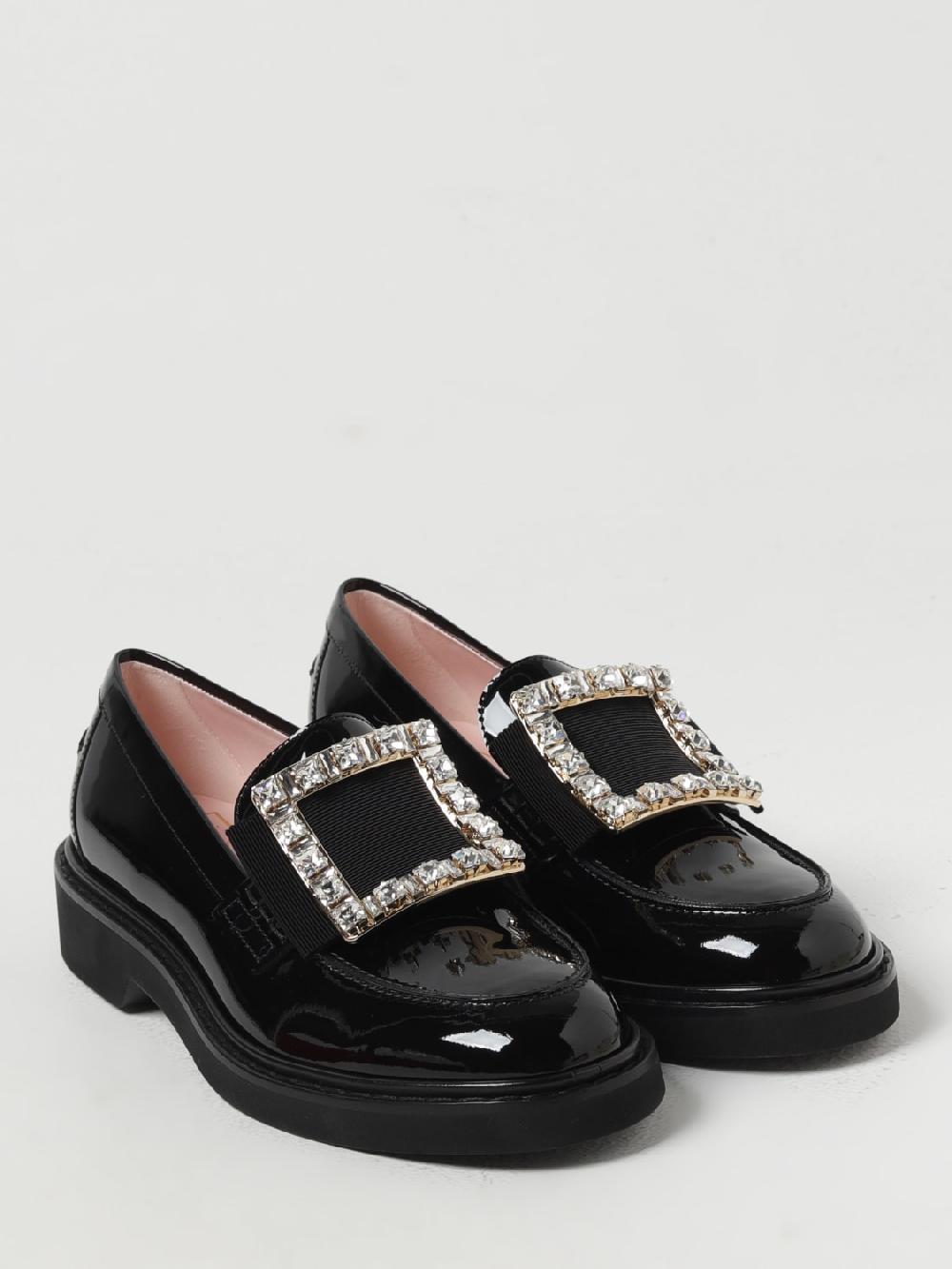 Giglio Mocassino Roger Vivier in vernice con fibbia gioiello Economico