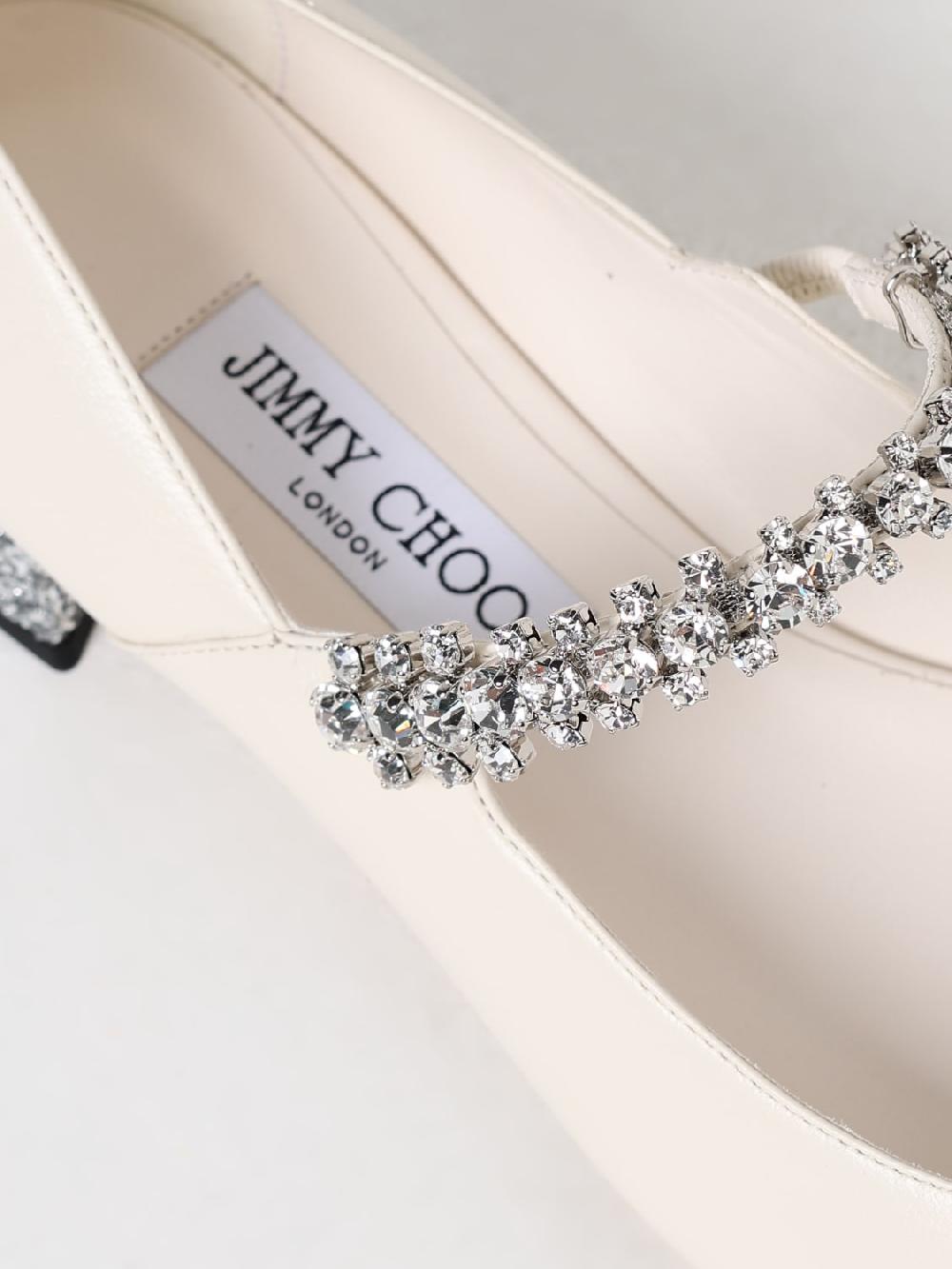 Giglio Pump bing jimmy choo in nappa con cristalli incastonati Offerte esclusive