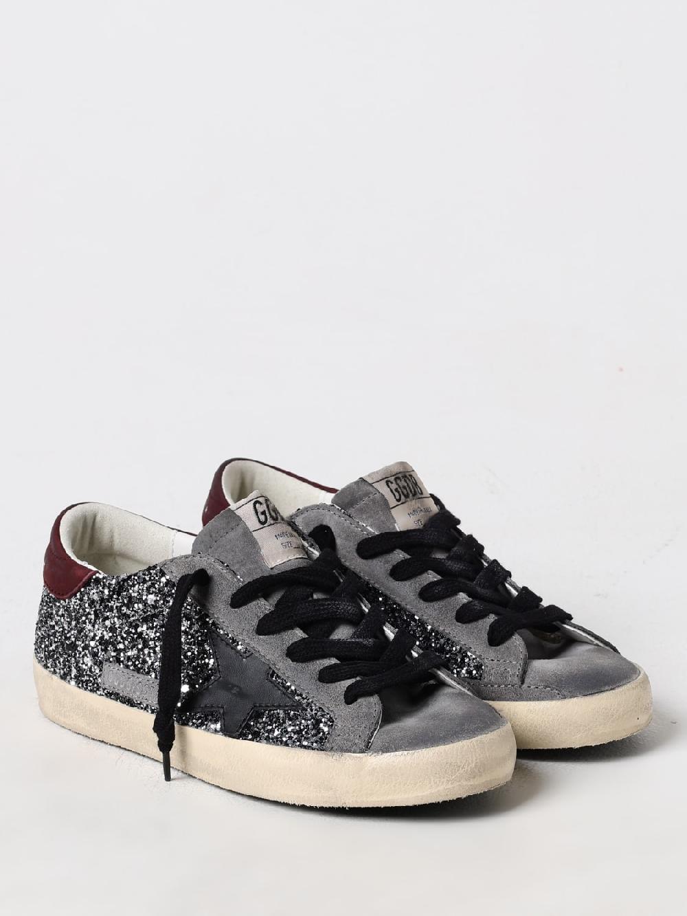 Giglio Sneakers Super Star Golden Goose in camoscio e glitter Offerte stagionali