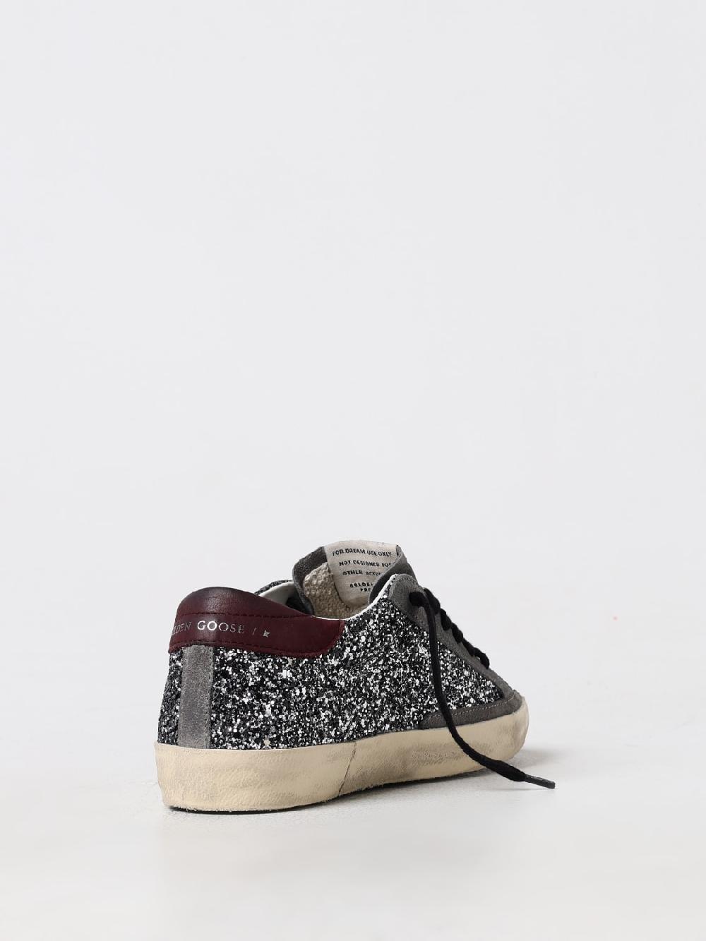 Giglio Sneakers Super Star Golden Goose in camoscio e glitter Offerte stagionali