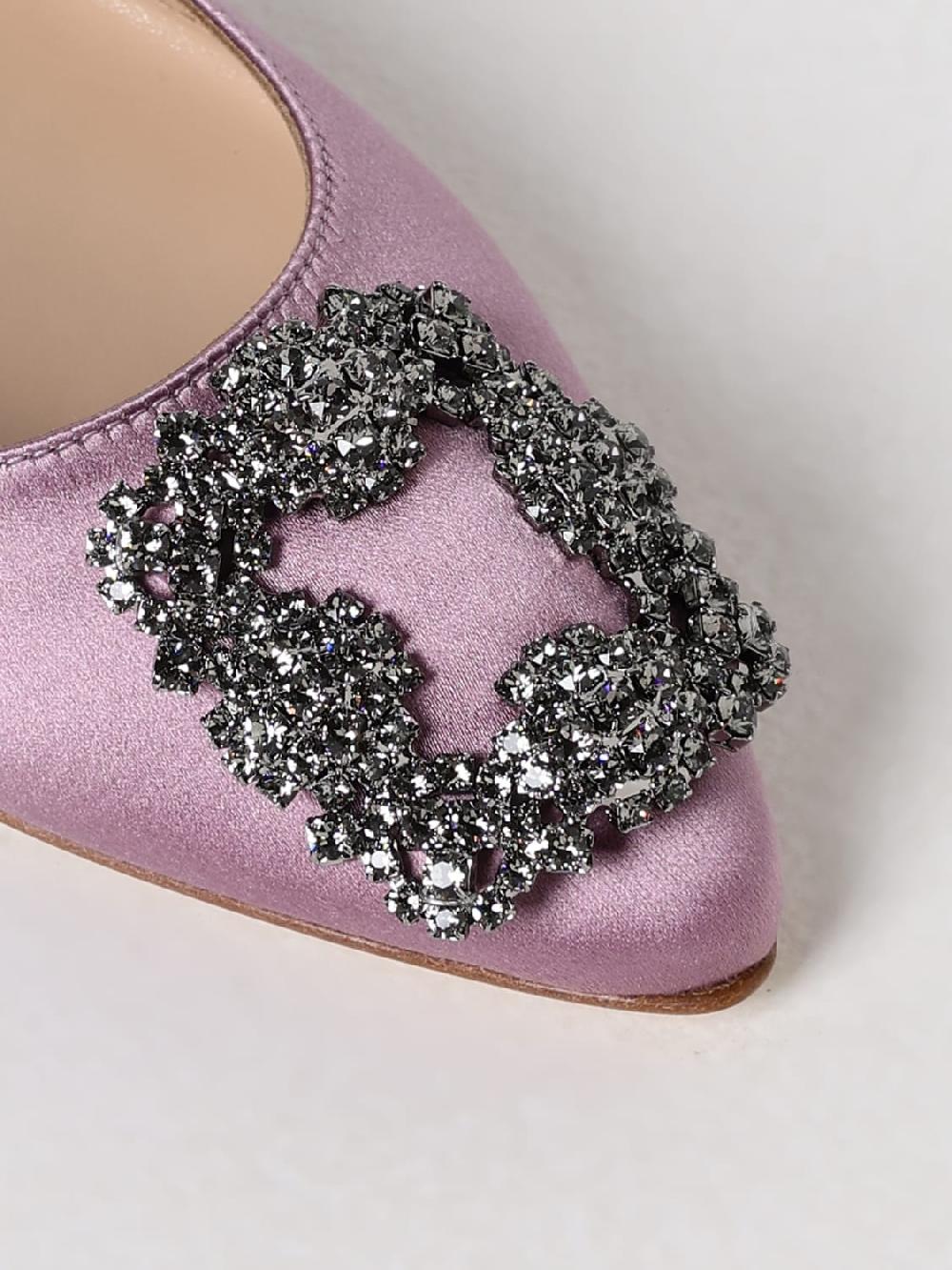 Giglio Ballerina Hangisi Manolo Blahnik in raso Offerta settimanale