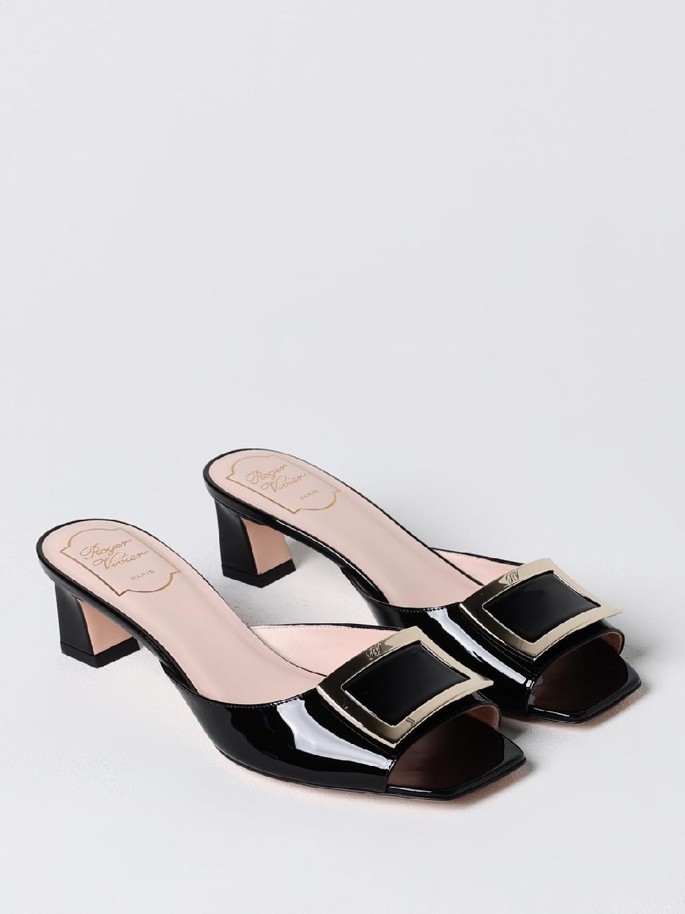 Giglio Mules Roger Vivier in vernice con fibbia decorativa ACQUISTA ORA