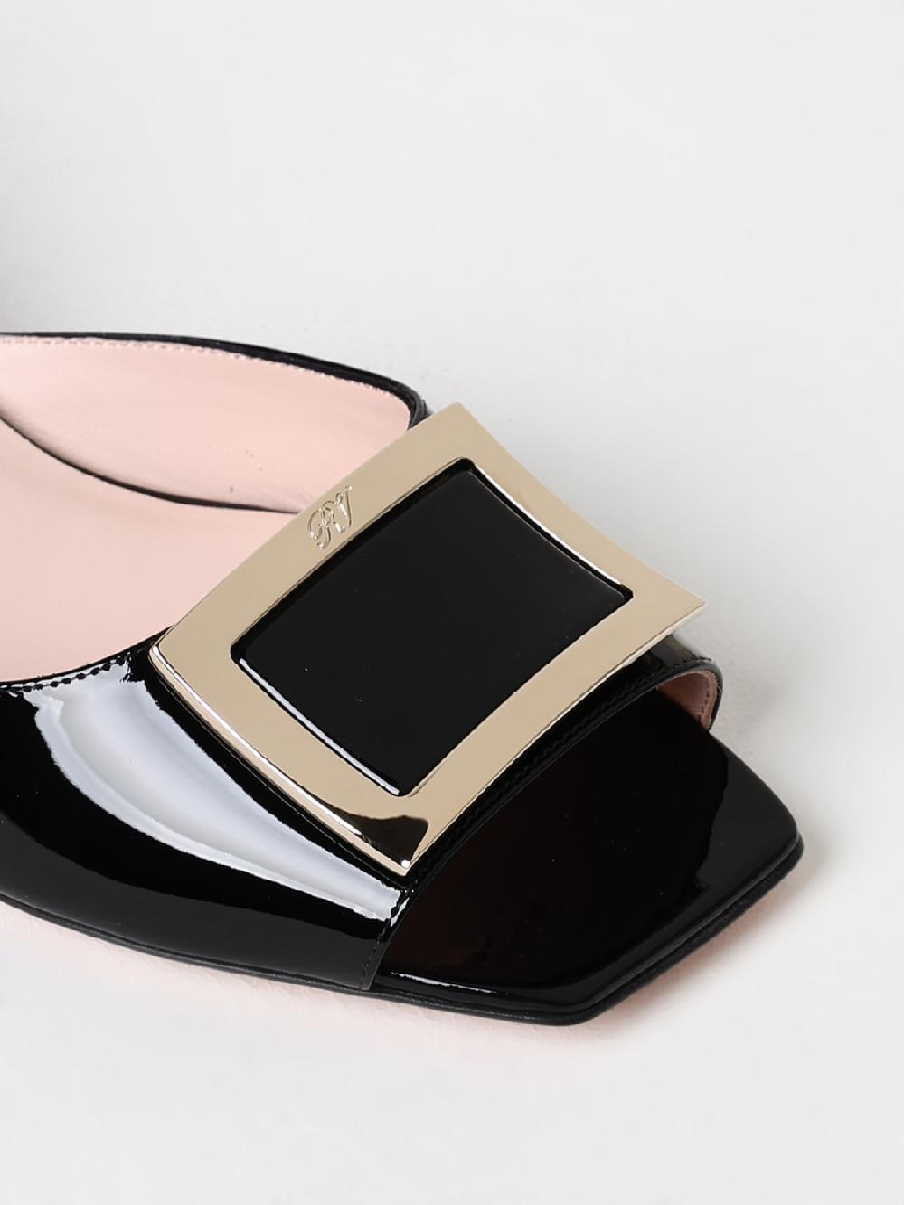 Giglio Mules Roger Vivier in vernice con fibbia decorativa ACQUISTA ORA