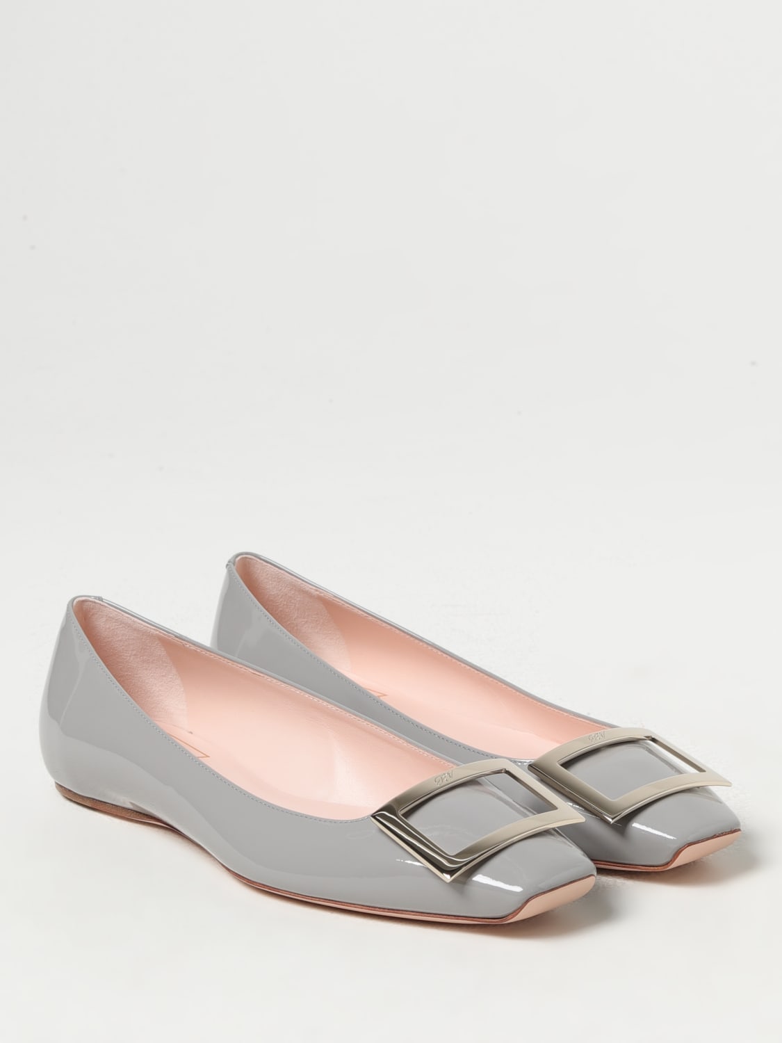 Giglio Ballerina Roger Vivier in vernice con fibbia decorativa Latest stili