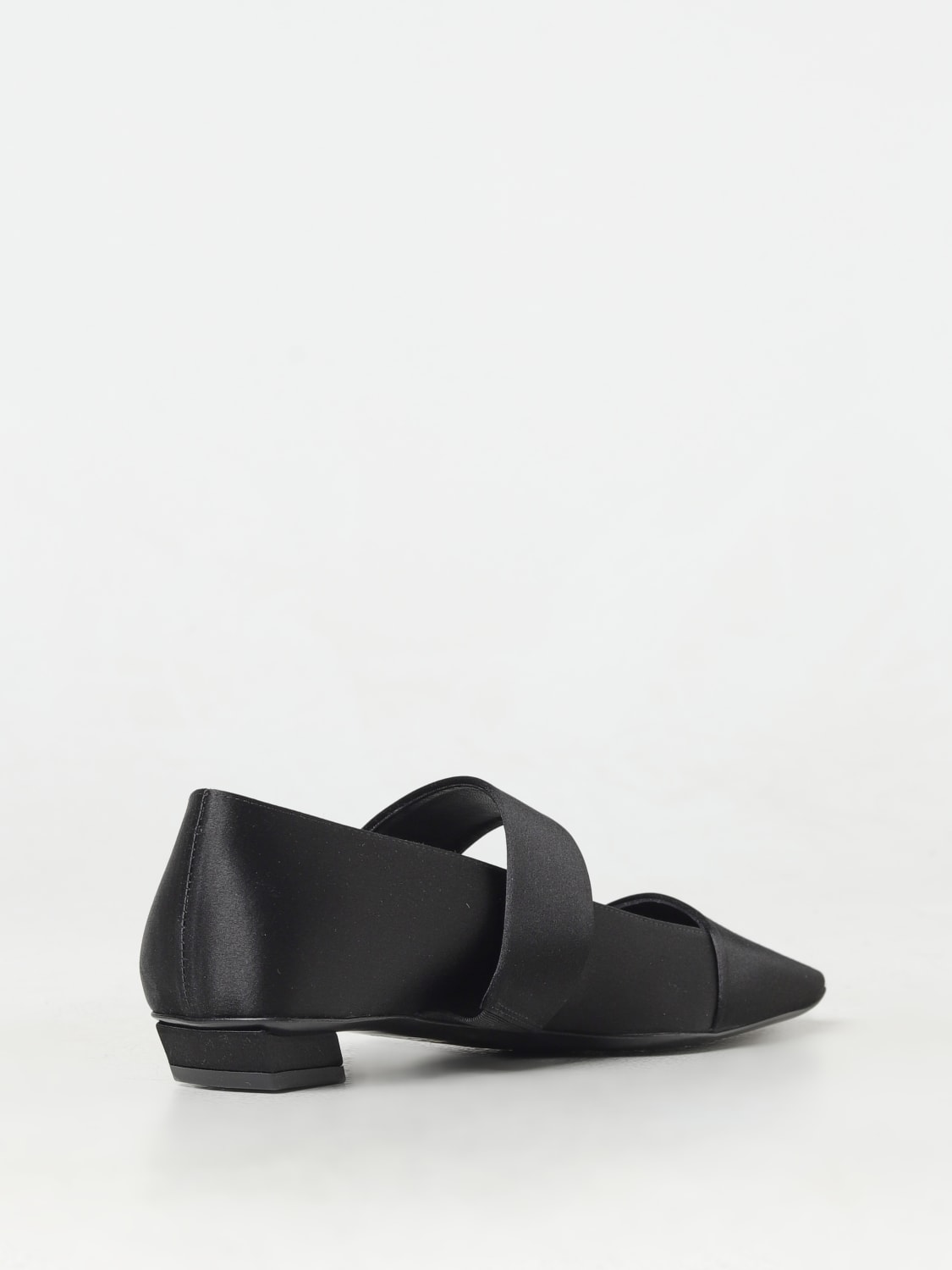 Giglio Ballerina Belle Vivier Roger Vivier in raso con fibbia gioiello Only for today