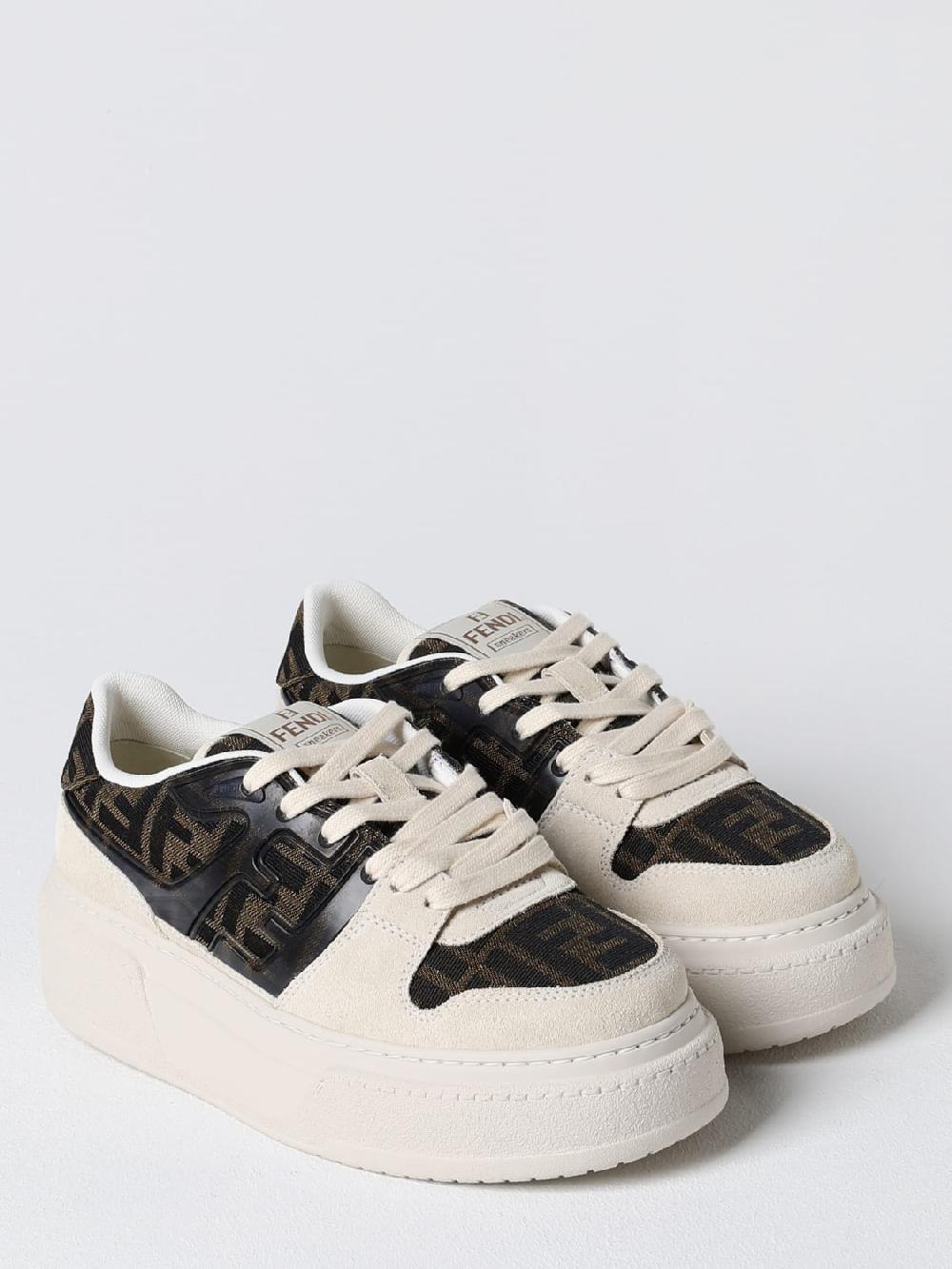 Giglio Sneakers Match Fendi in pelle e tessuto monogram FF Solo un giorno rimasto
