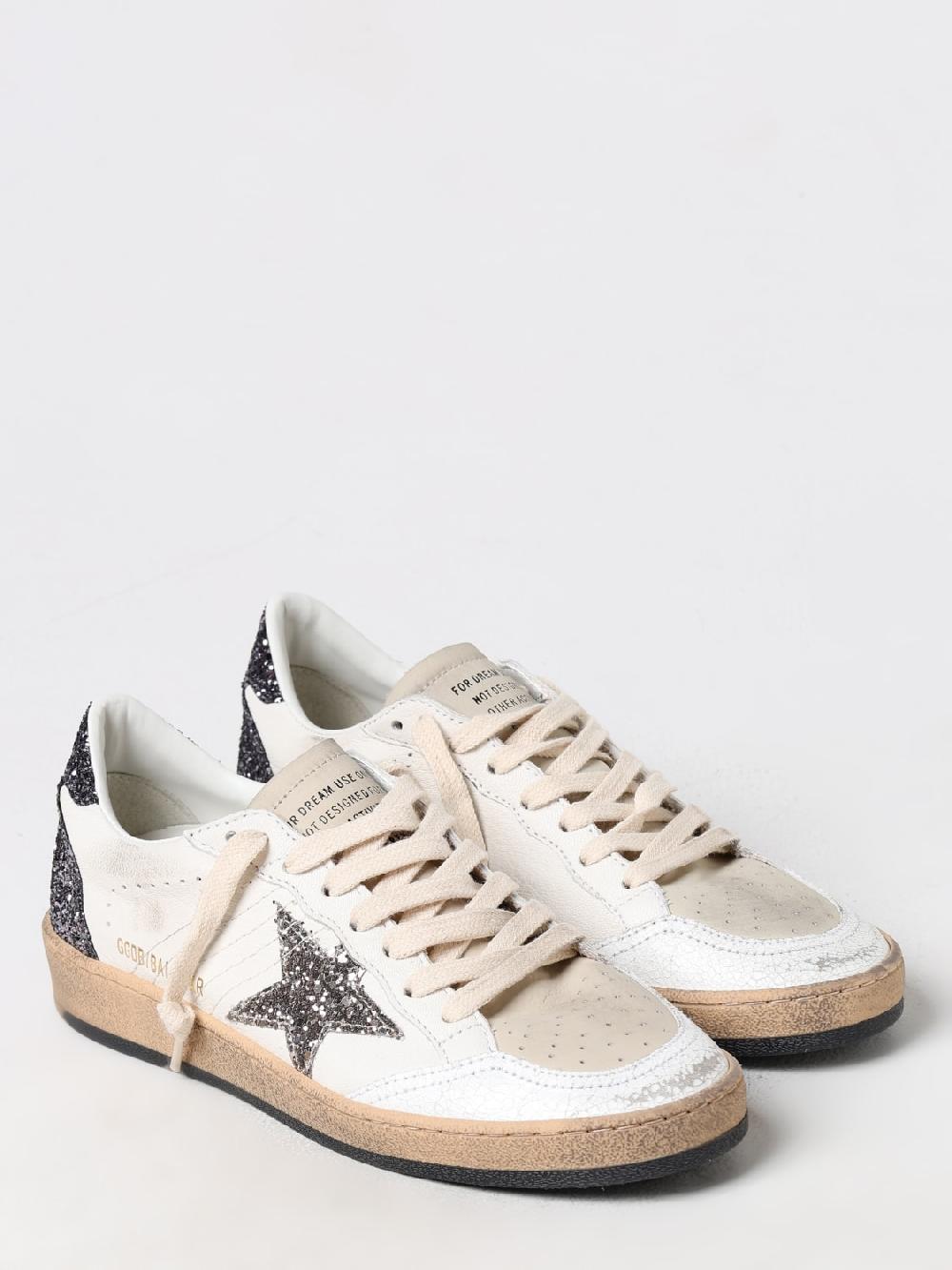 Giglio Sneakers Ball Star Golden Goose in pelle In vendita