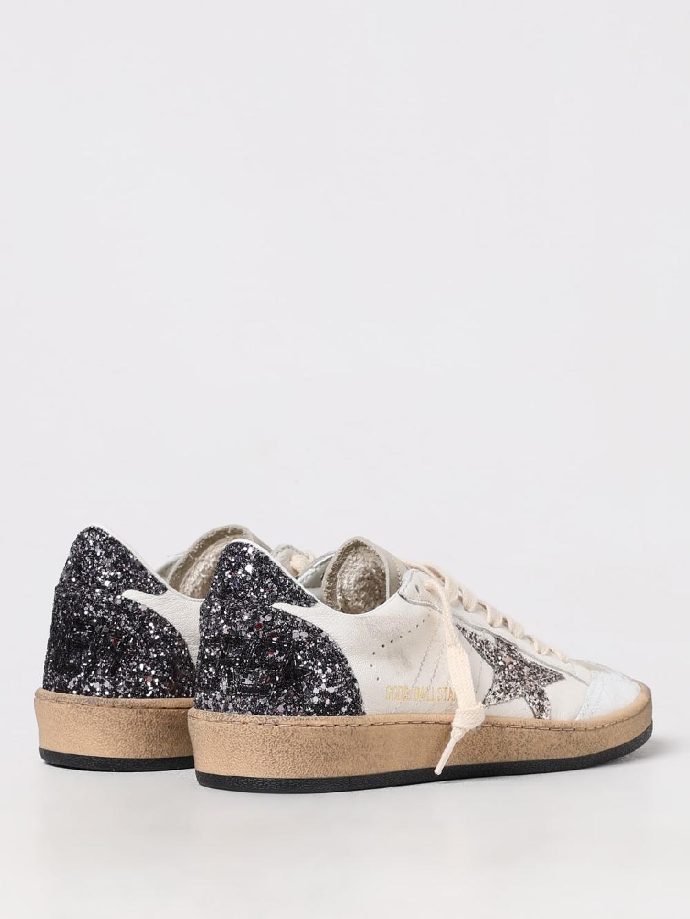 Giglio Sneakers Ball Star Golden Goose in pelle In vendita