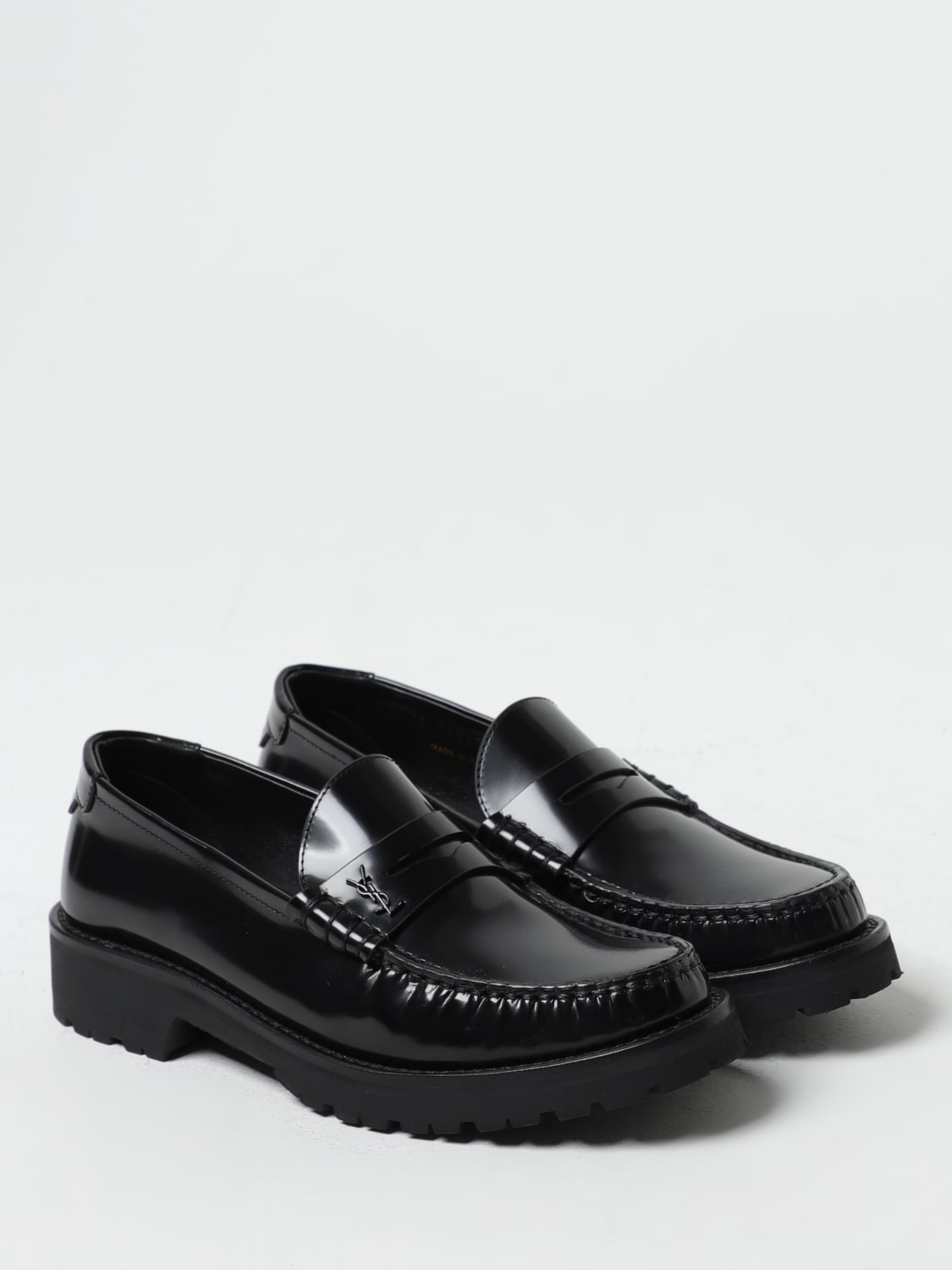 Giglio Mocassino Saint Laurent in pelle spazzolata Sconti questo mese