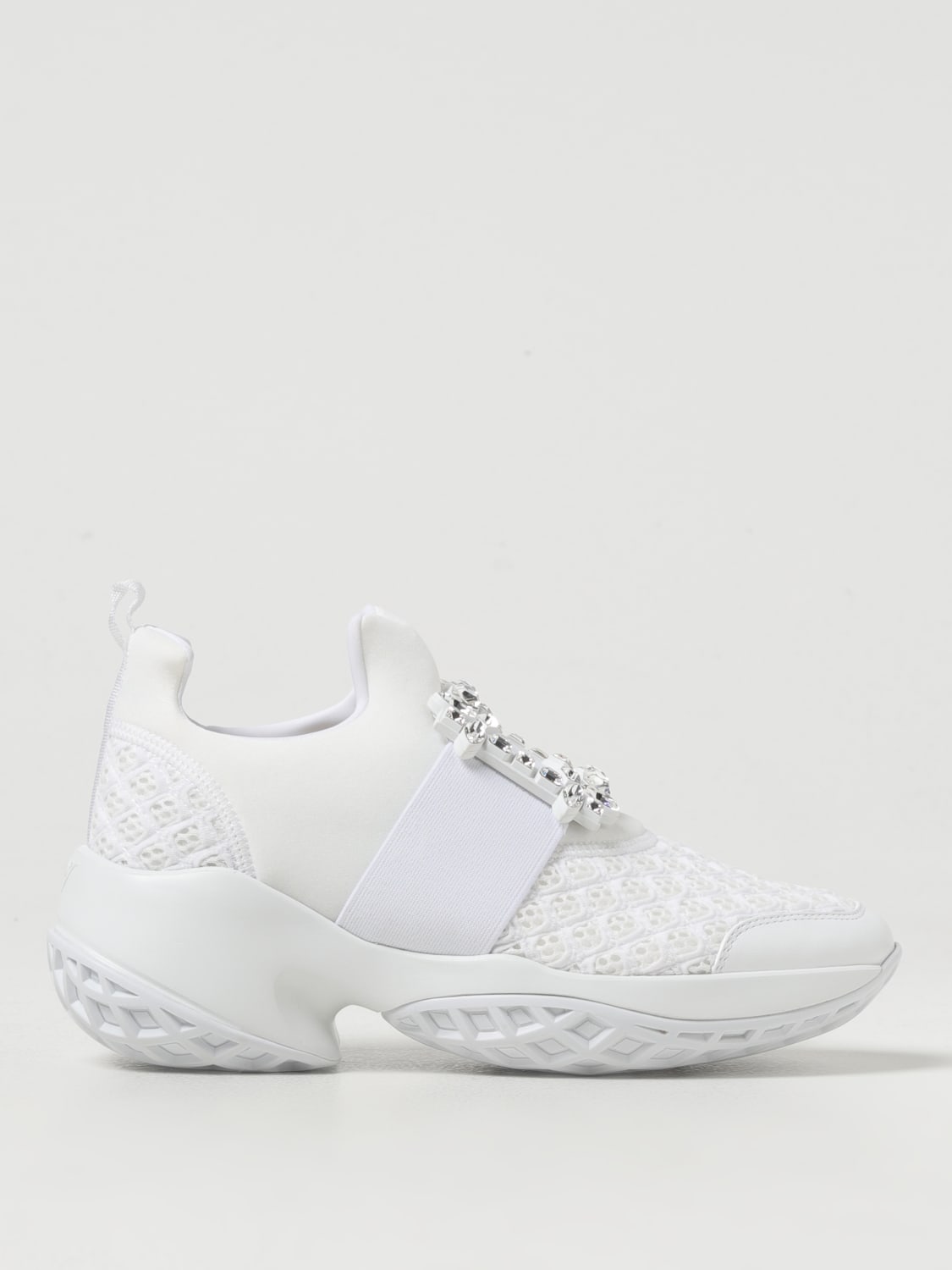 Giglio Sneakers Viv Run Roger Vivier in mesh traforato e neoprene con fibbia gioiello Soddisfazione Garantita