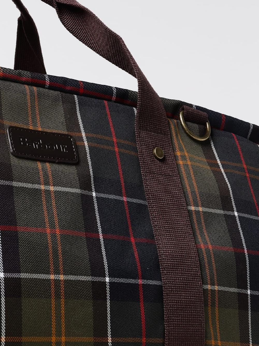 Giglio Borsone Torridon Barbour in nylno tartan In Vendita