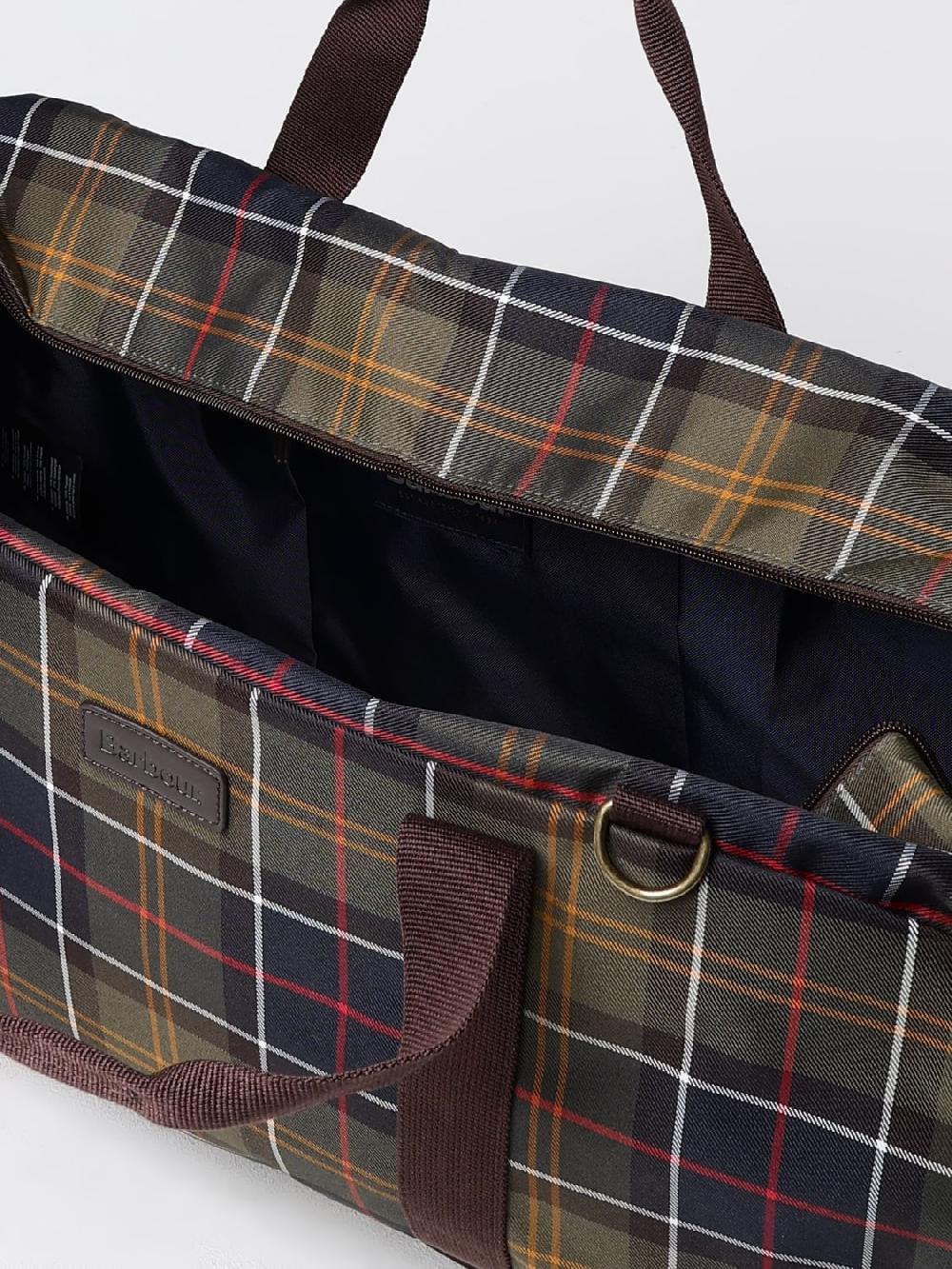 Giglio Borsone Torridon Barbour in nylno tartan In Vendita