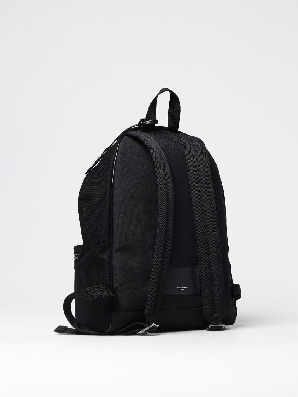 Giglio Zaino Saint Laurent in canvas di cotone e pelle Negozio