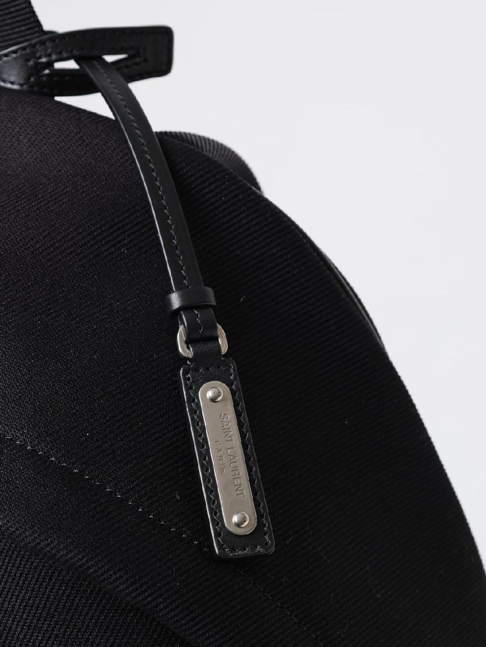 Giglio Zaino Saint Laurent in canvas di cotone e pelle Negozio