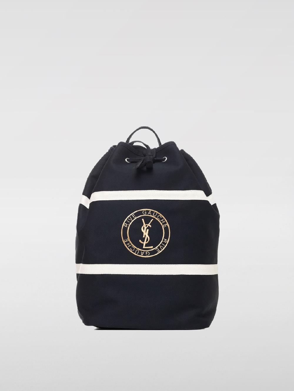 Giglio Borsa Rive Gauche Saint Laurent in cotone e nylon a righe Offerta speciale