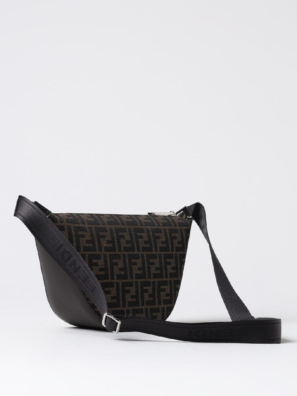 Giglio Borsa Fendi in tessuto e pelle a grana con monogram FF jacquard Grande vendita