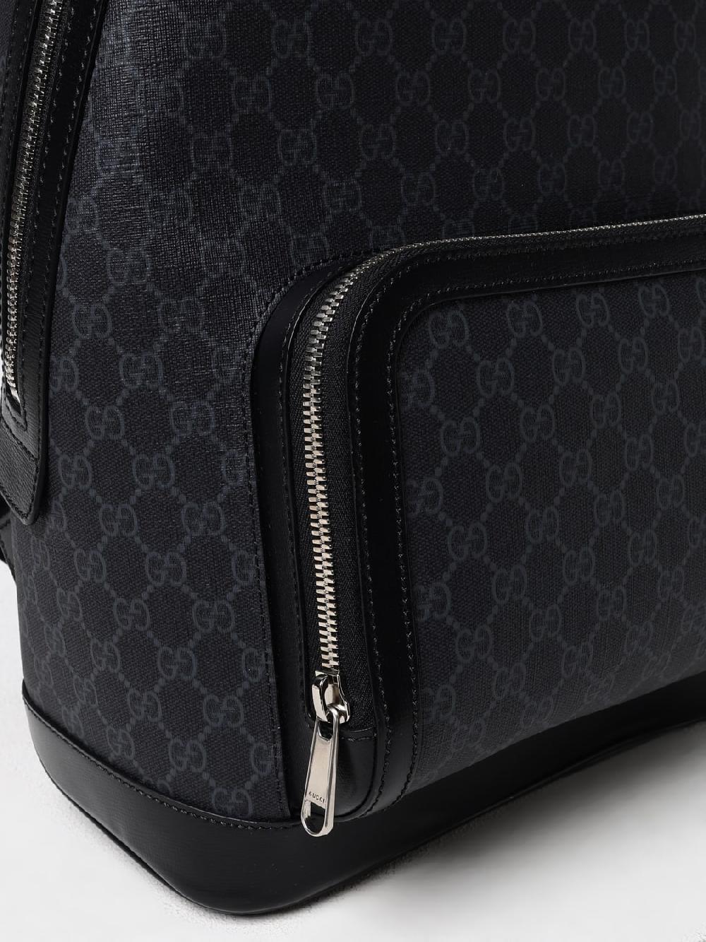 Giglio Zaino Gucci in tessuto GG Supreme e pelle Fornitura limitata