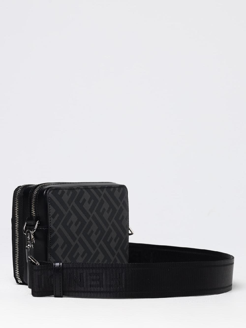 Giglio Borsa Squared FF Fendi in pelle e tela FF Offerta esclusiva