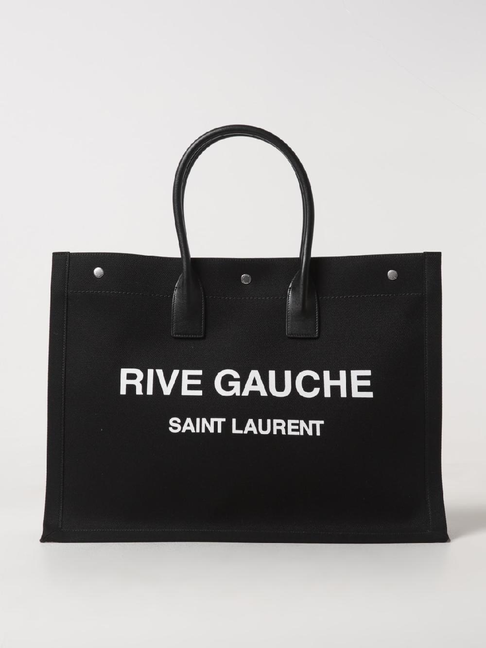 Giglio Borsa Rive Gauche Saint Laurent in canvas di cotone Offerta per la Festa della Mamma