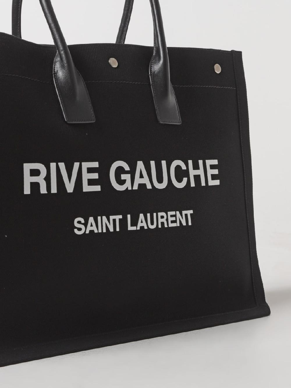 Giglio Borsa Rive Gauche Saint Laurent in canvas di cotone Offerta per la Festa della Mamma