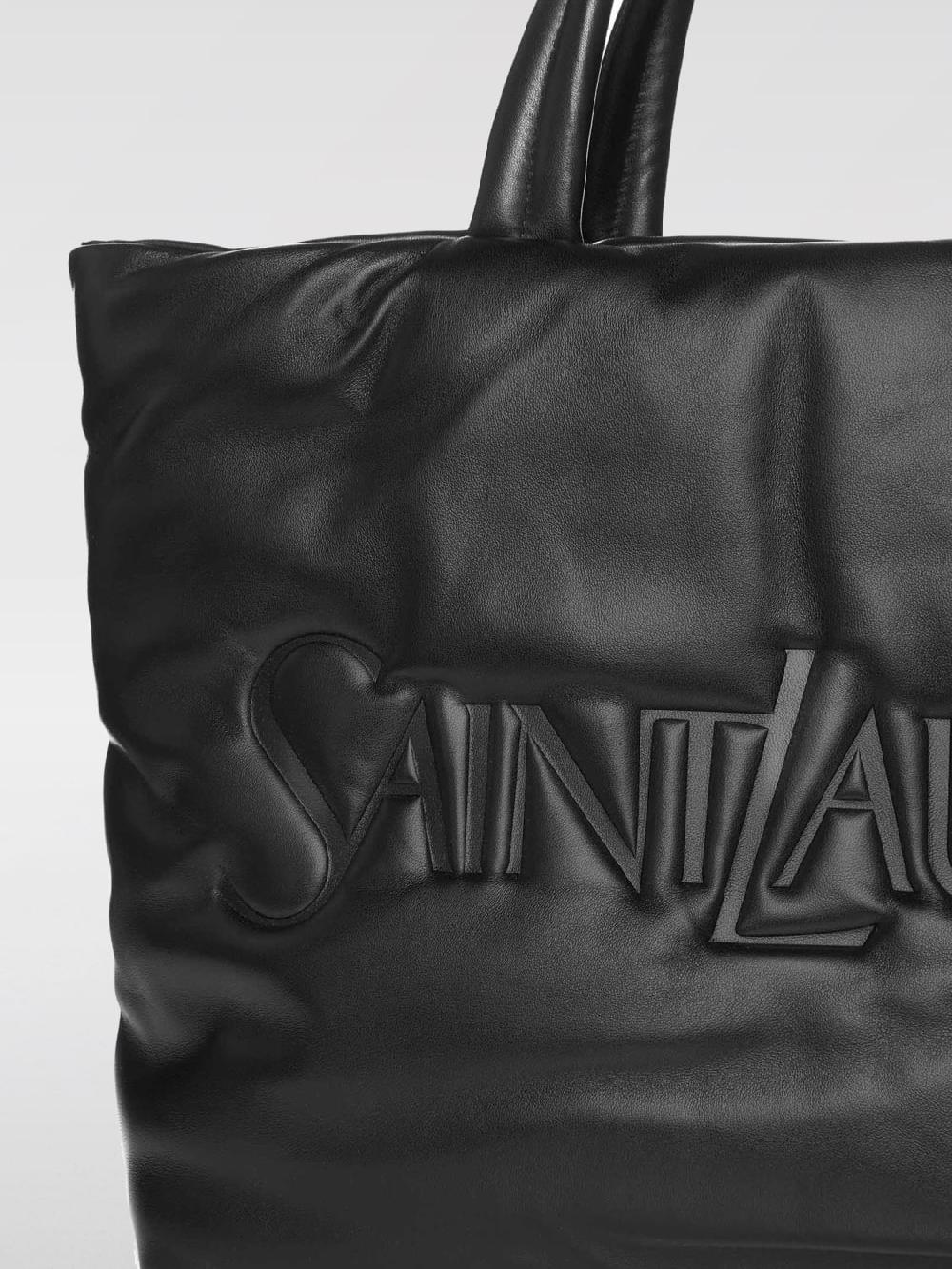 Giglio Borsa Puffer Saint Laurent in nappa imbottita Smaltimento dello stoccaggio
