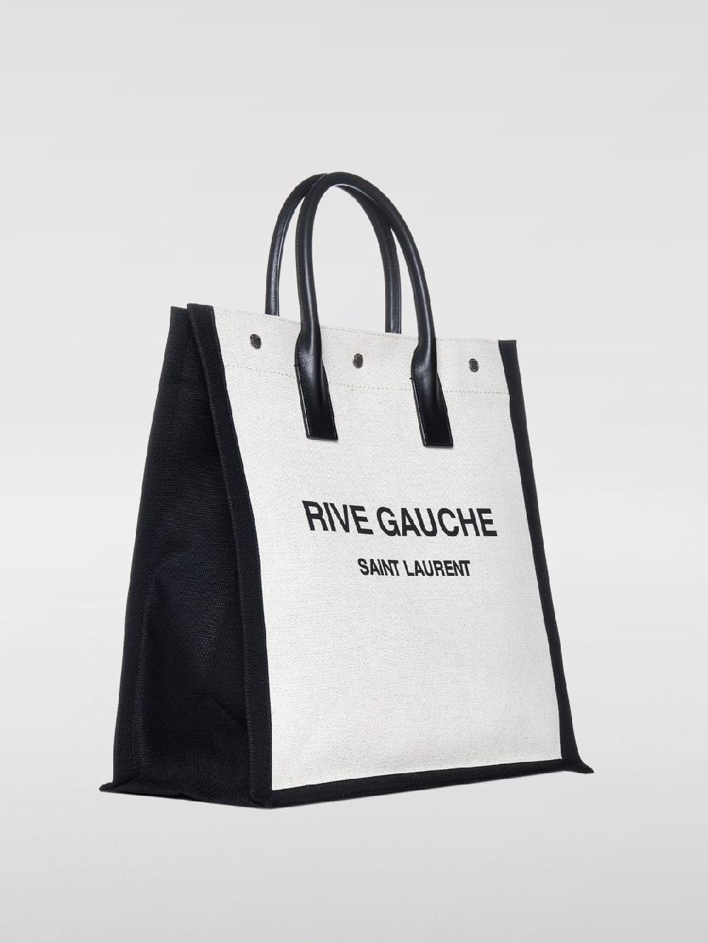 Giglio Borsa Rive Gauche North/South Saint Laurent in canvas di cotone Nuovi prodotti