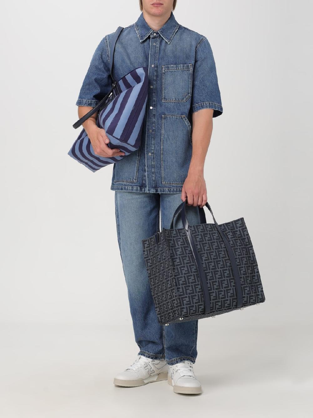 Giglio Borsa Fendi in tessuto FF jacquard e pelle Ultimi tre giorni