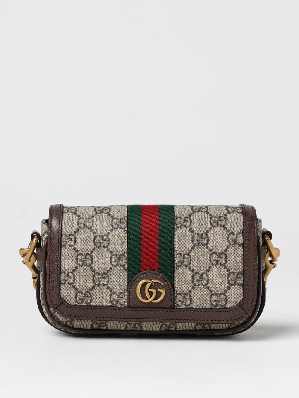 Giglio Borsa Ophidia Gucci in tessuto GG Supreme e pelle a grana Ultimo giorno