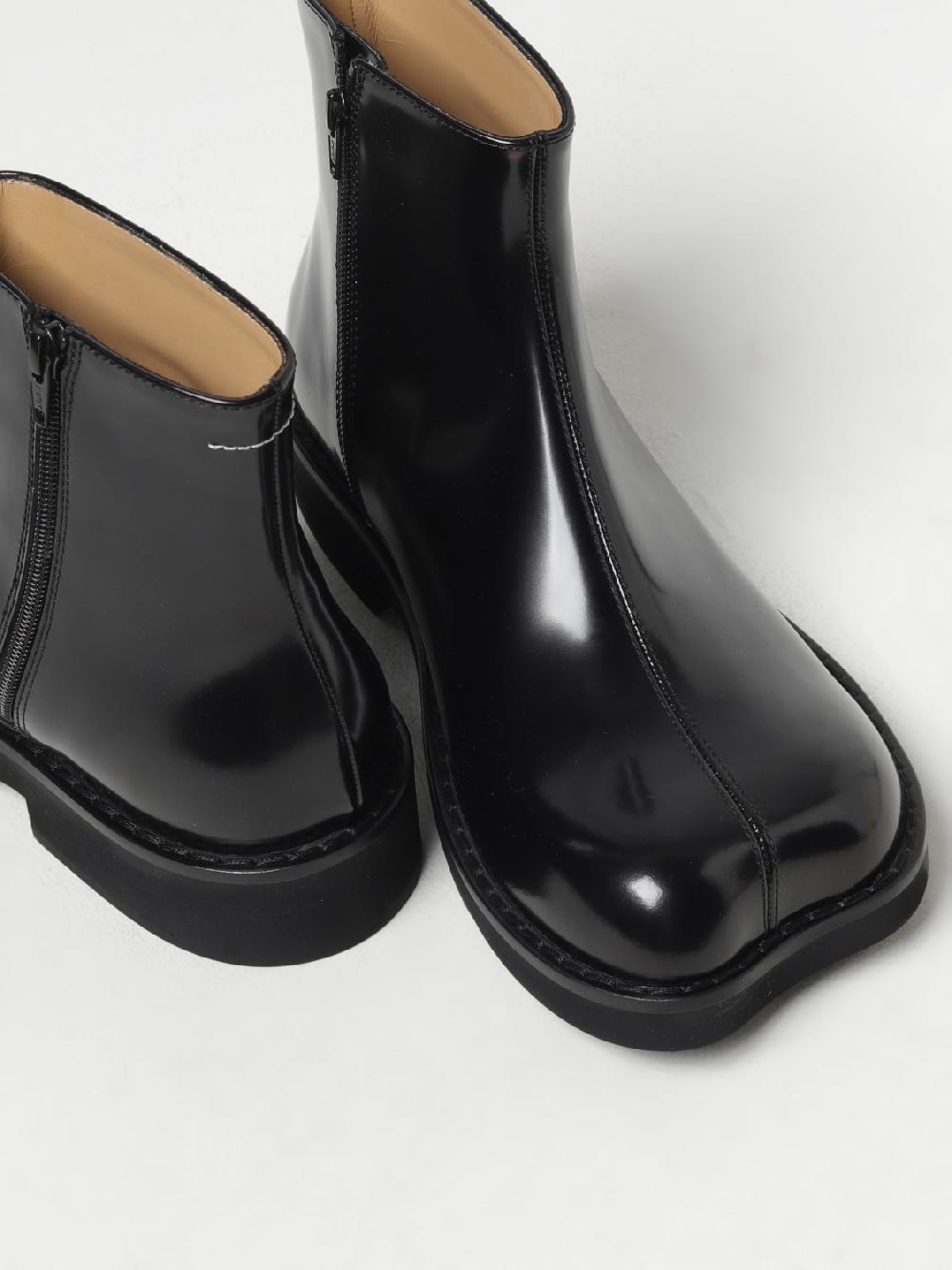 Giglio Stivaletto Anatomic Tabi MM6 Maison Margiela in pelle spazzolata Soddisfazione Garantita