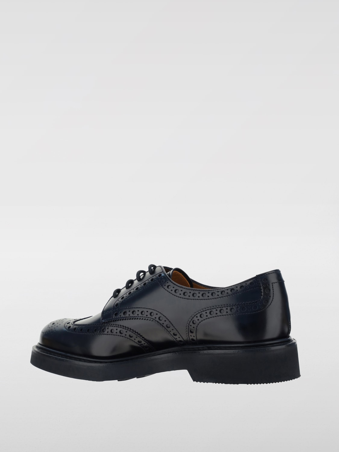 Giglio Derby Church's in pelle spazzolata con motivo brogue In Saldo