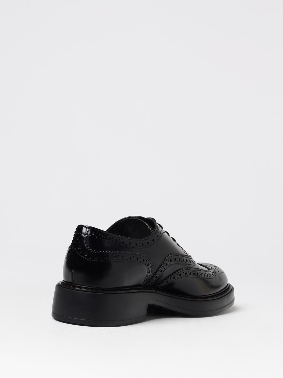Giglio Derby Tod's in pelle spazzolata con motivo brogue Nuova