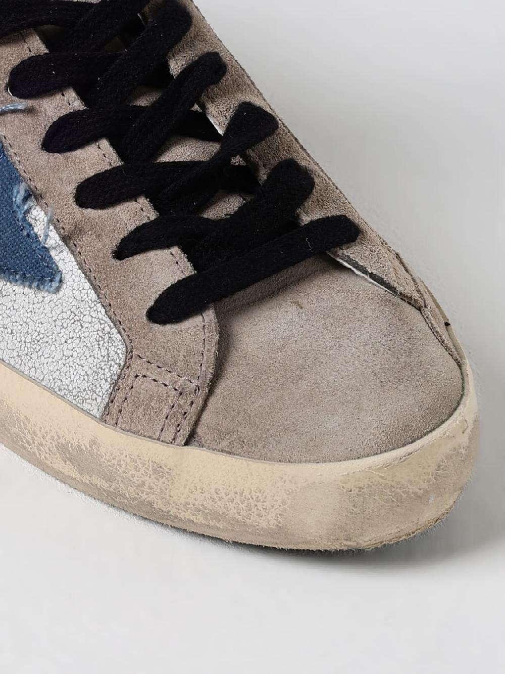 Giglio Sneakers Super-Star Golden Goose in pelle cracklè e camoscio used Shopping online