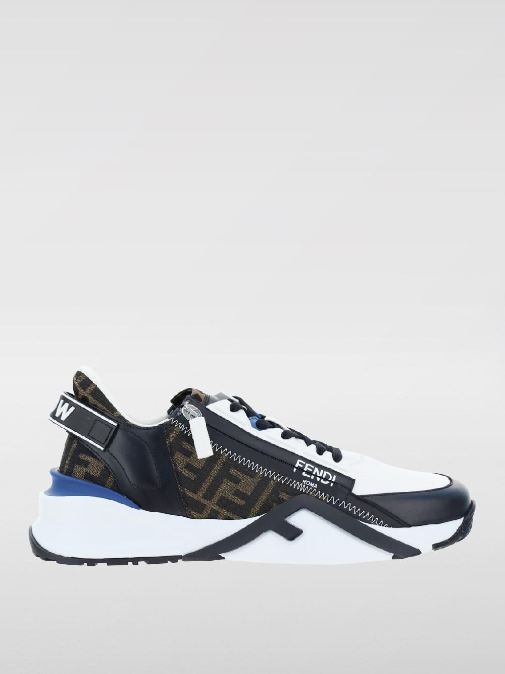 Giglio Sneakers Flow Fendi in pelle e tessuto jacquard Lightning offer