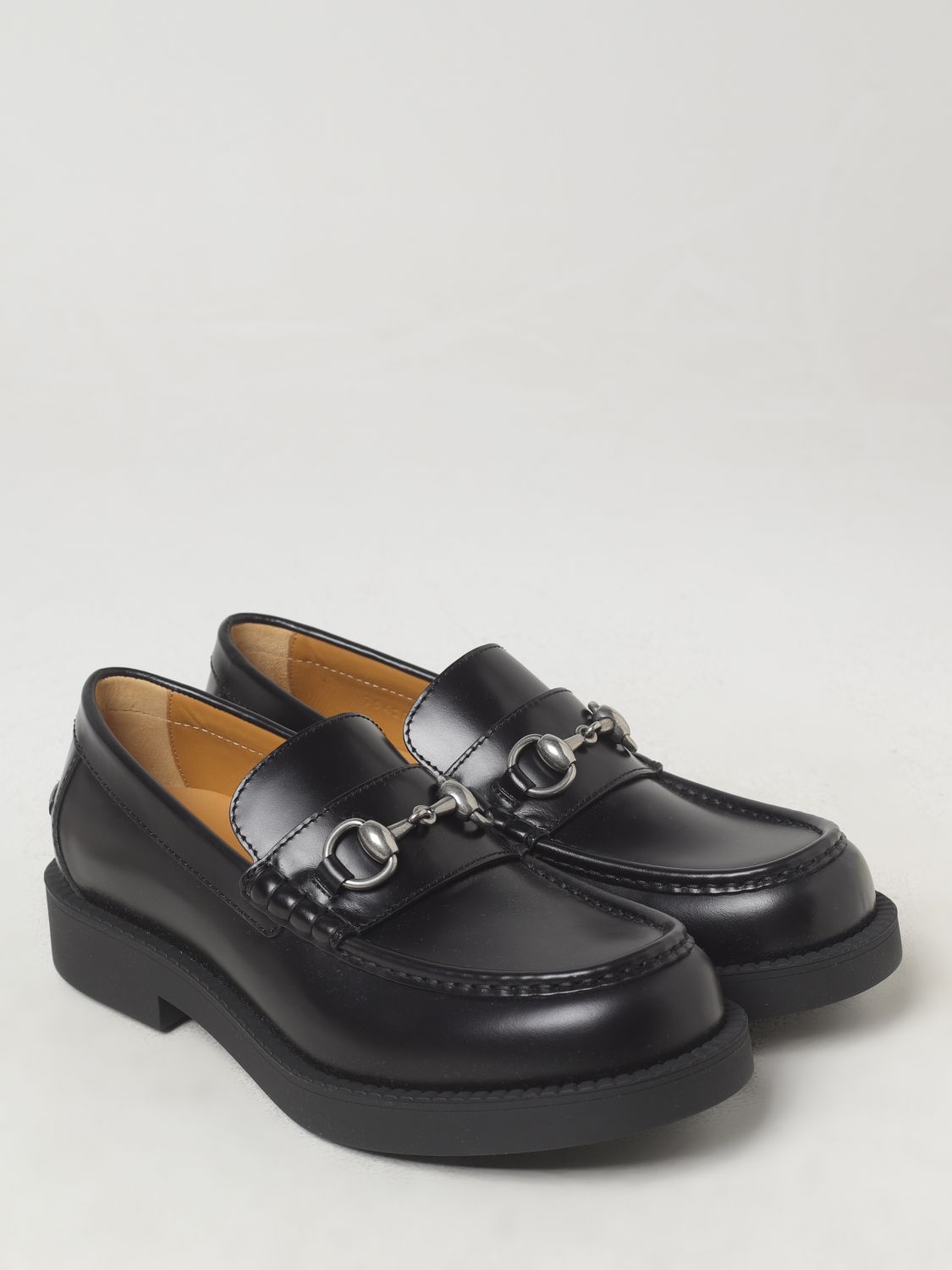 Giglio Mocassino Horsebit Gucci in pelle spazzolata Nuovi prodotti