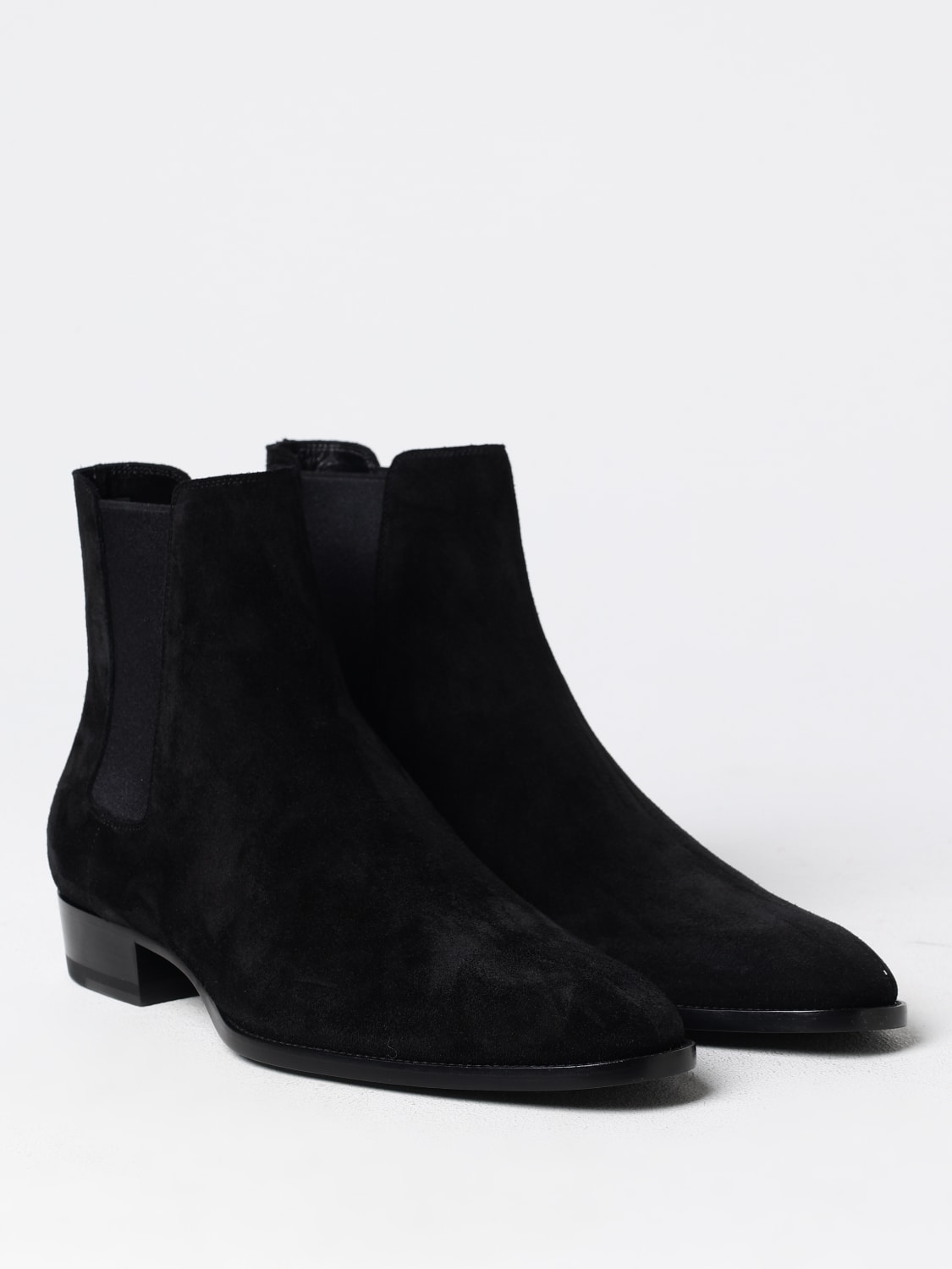 Giglio Stivaletto Wyatt Saint Laurent in camoscio Liquidazione