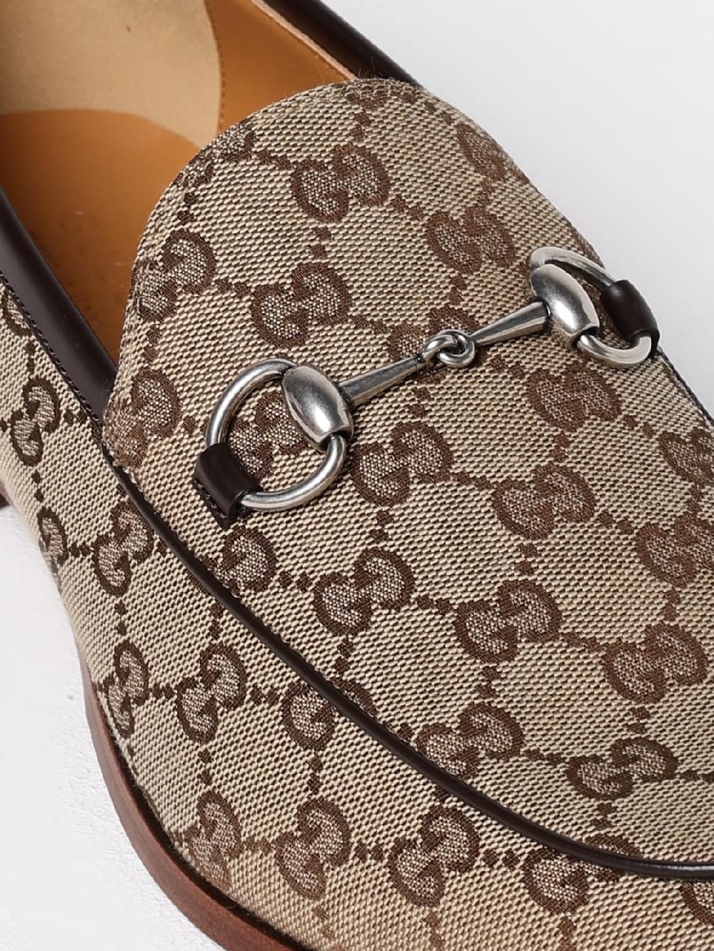 Giglio Mocassino Gucci in tessuto GG Supreme Offerta settimanale