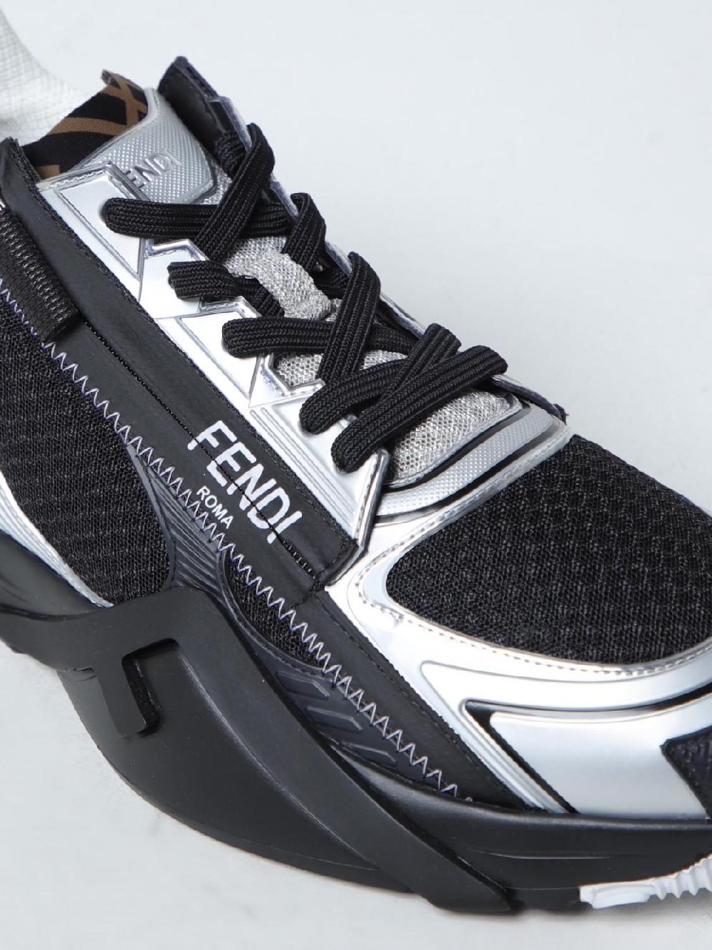 Giglio Sneakers Flow Fendi in mesh e pelle Ritorno libero