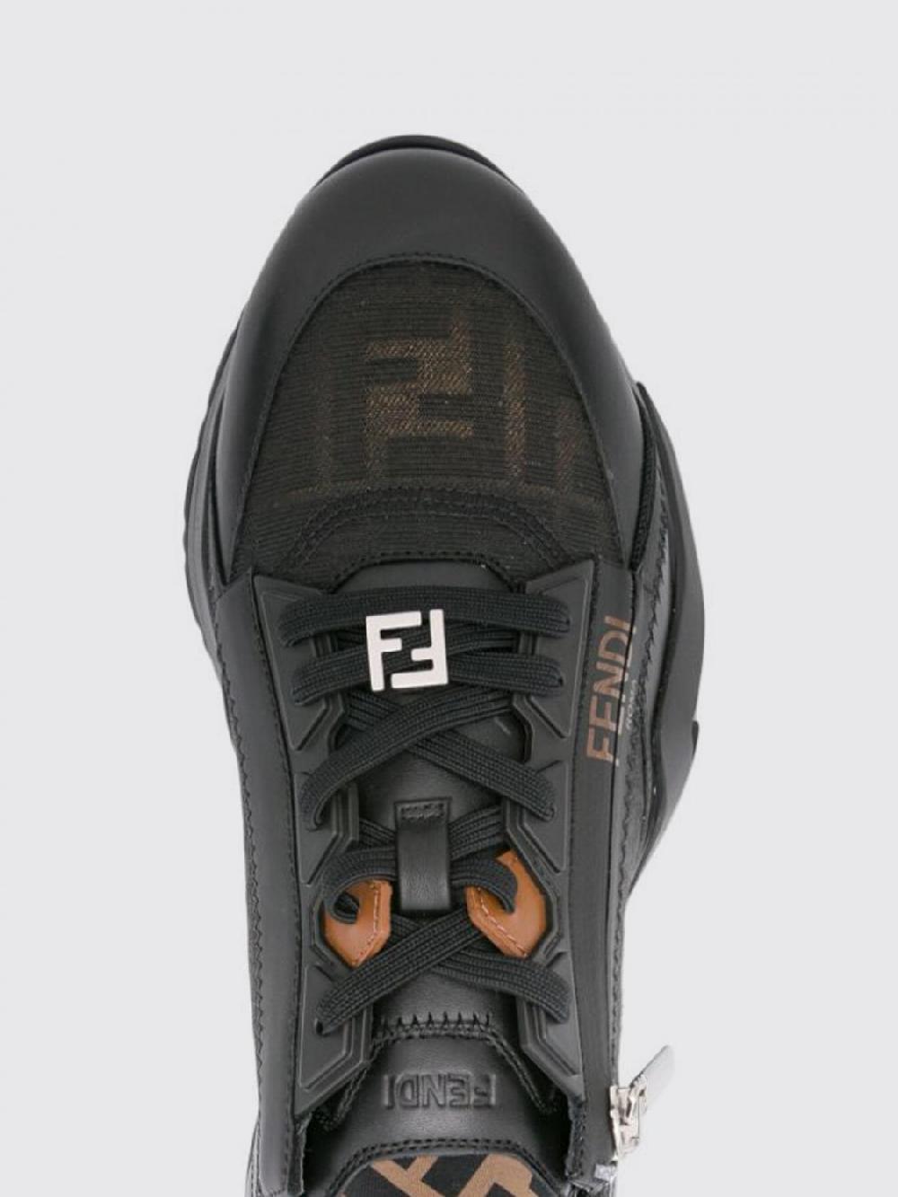 Giglio Sneakers Flow Fendi in tessuto FF e pelle Ultimo giorno