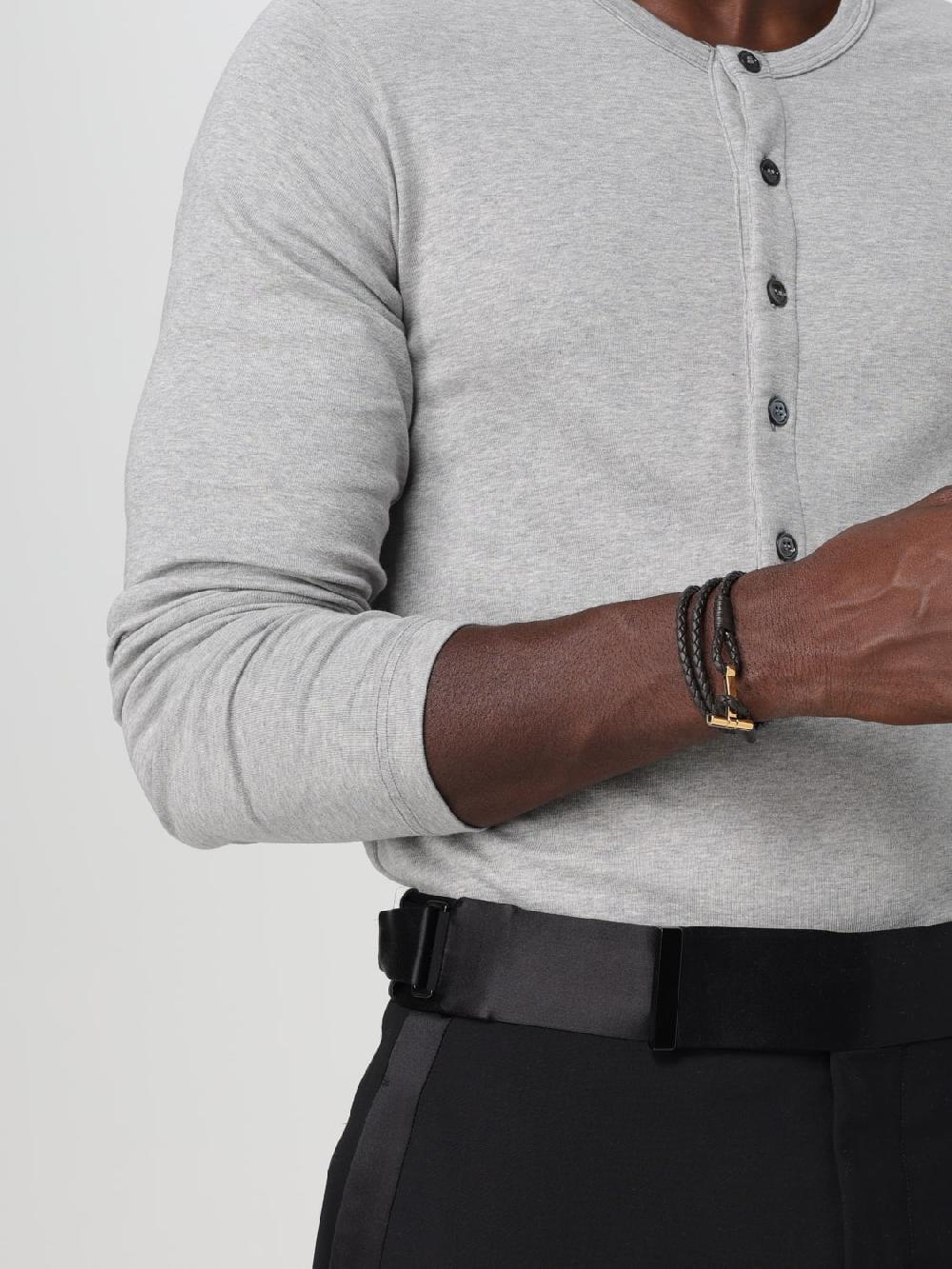 Giglio Bracciale Tom Ford in pelle intrecciata 2025