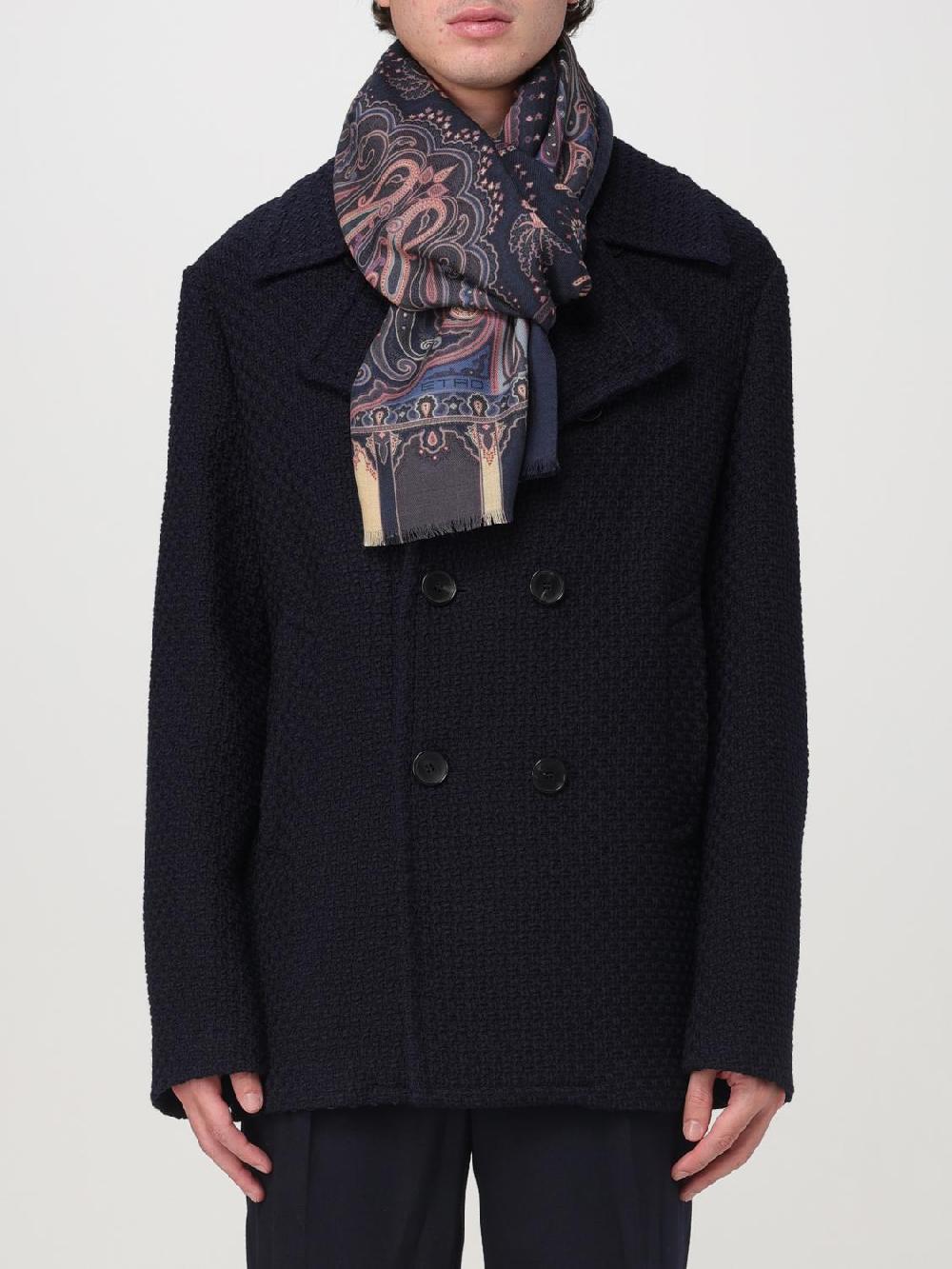 Giglio Sciarpa Etro in lana e seta con Paisley jacquard In Saldo