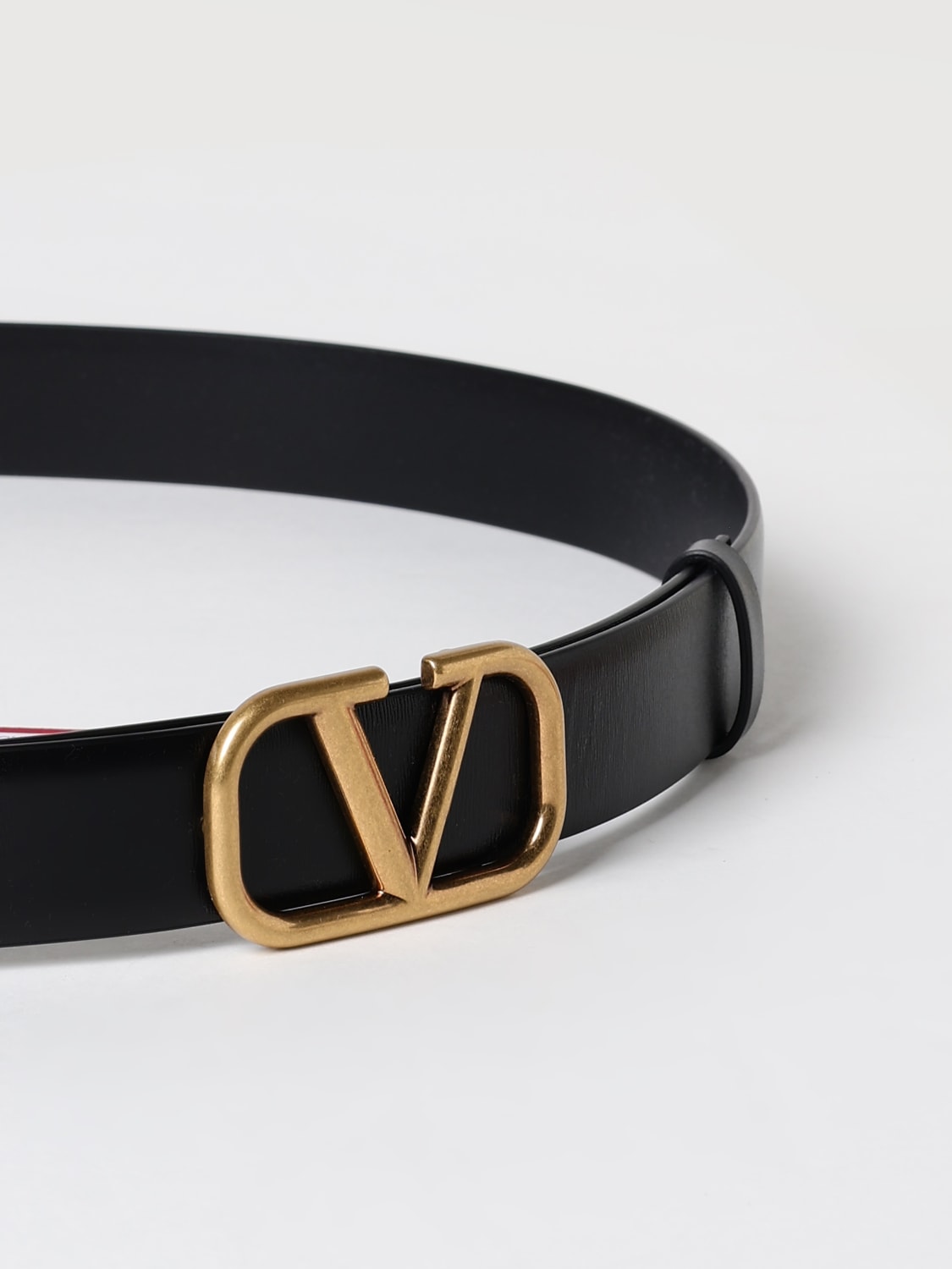 Giglio Cintura VLogo Signature Valentino Garavani in pelle Grande vendita