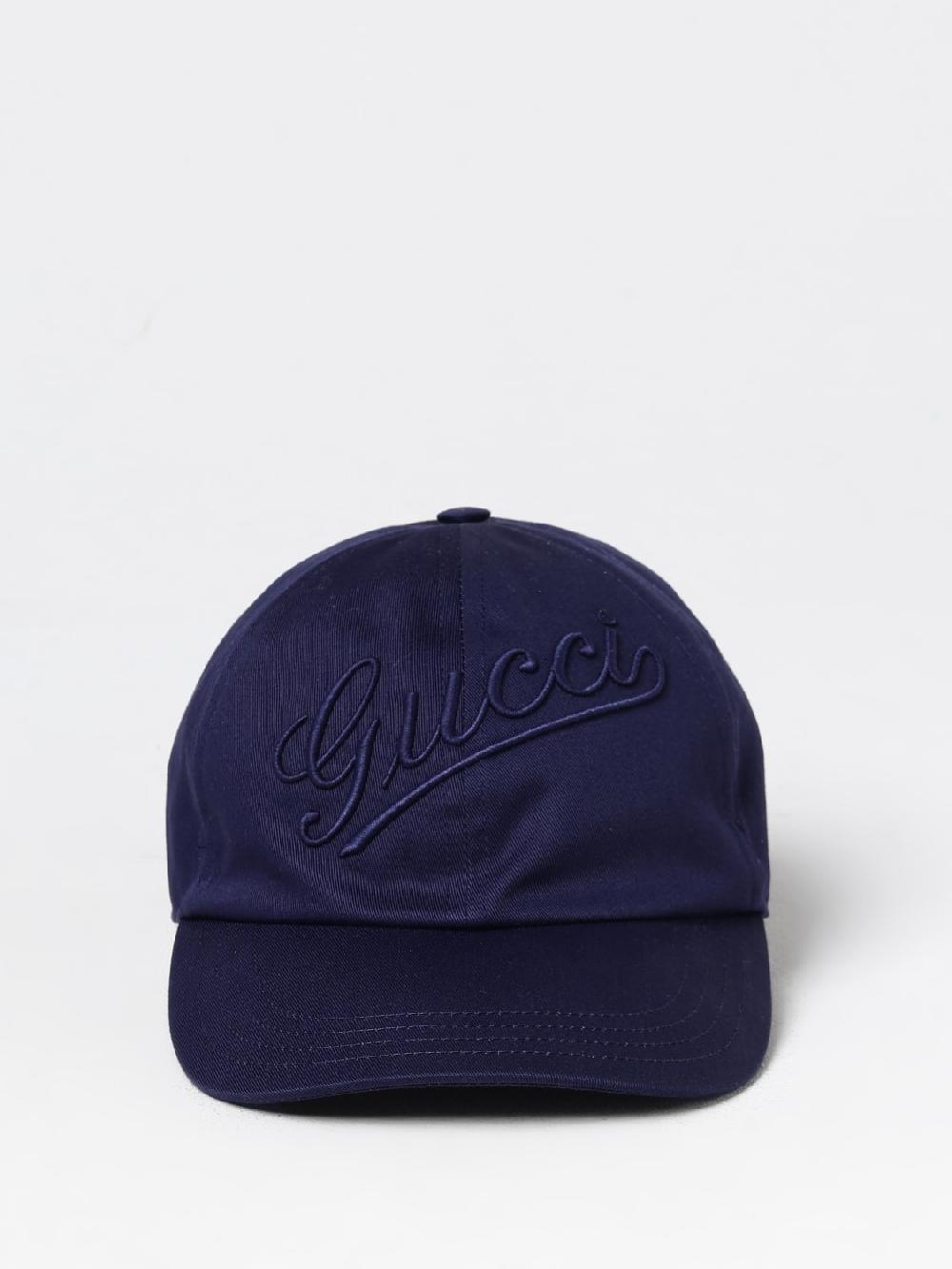 Giglio Cappello Gucci in cotone con logo ricamato Black Friday